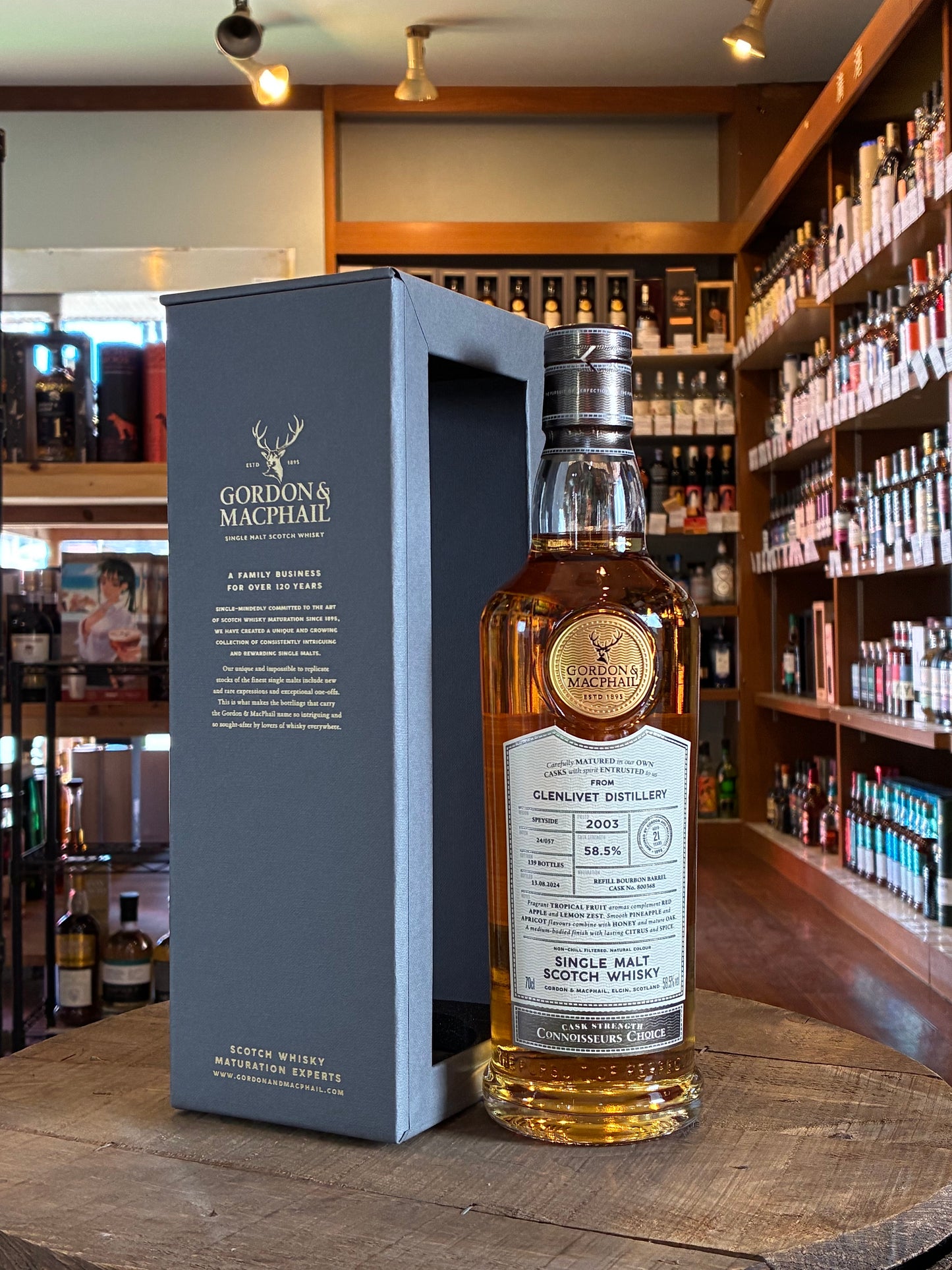 グレンリベット 2003 21年 ゴードンアンドマクファイル コニサーズチョイス GLENLIVET 2003 21yo GORDON & MACPHAIL