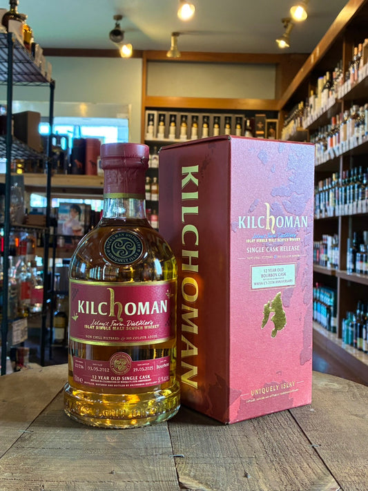 キルホーマン12年  バーボンバレル ウイスクイー25周年記念 KILCHOMAN 12yo BORBON CASK Whisk-e's 25th Anniversary