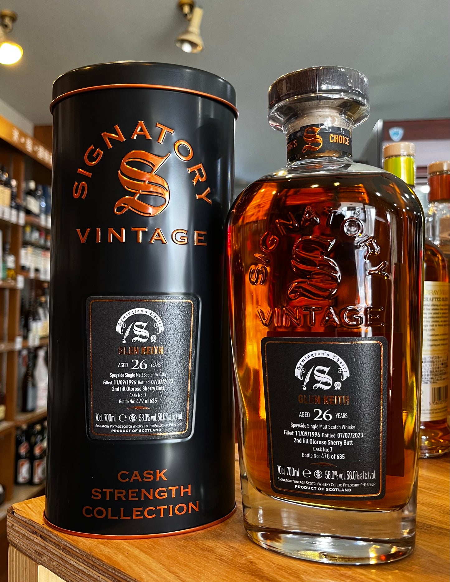 グレンキース 1996 26年 シグナトリーヴィンテージ カスクストレングス サイミントンズチョイス GLEN KEITH 1996 AGED 26 YEARS SIGNATORY VINTAGE CASK STRENGTH COLLECTION Symington`s Choice
