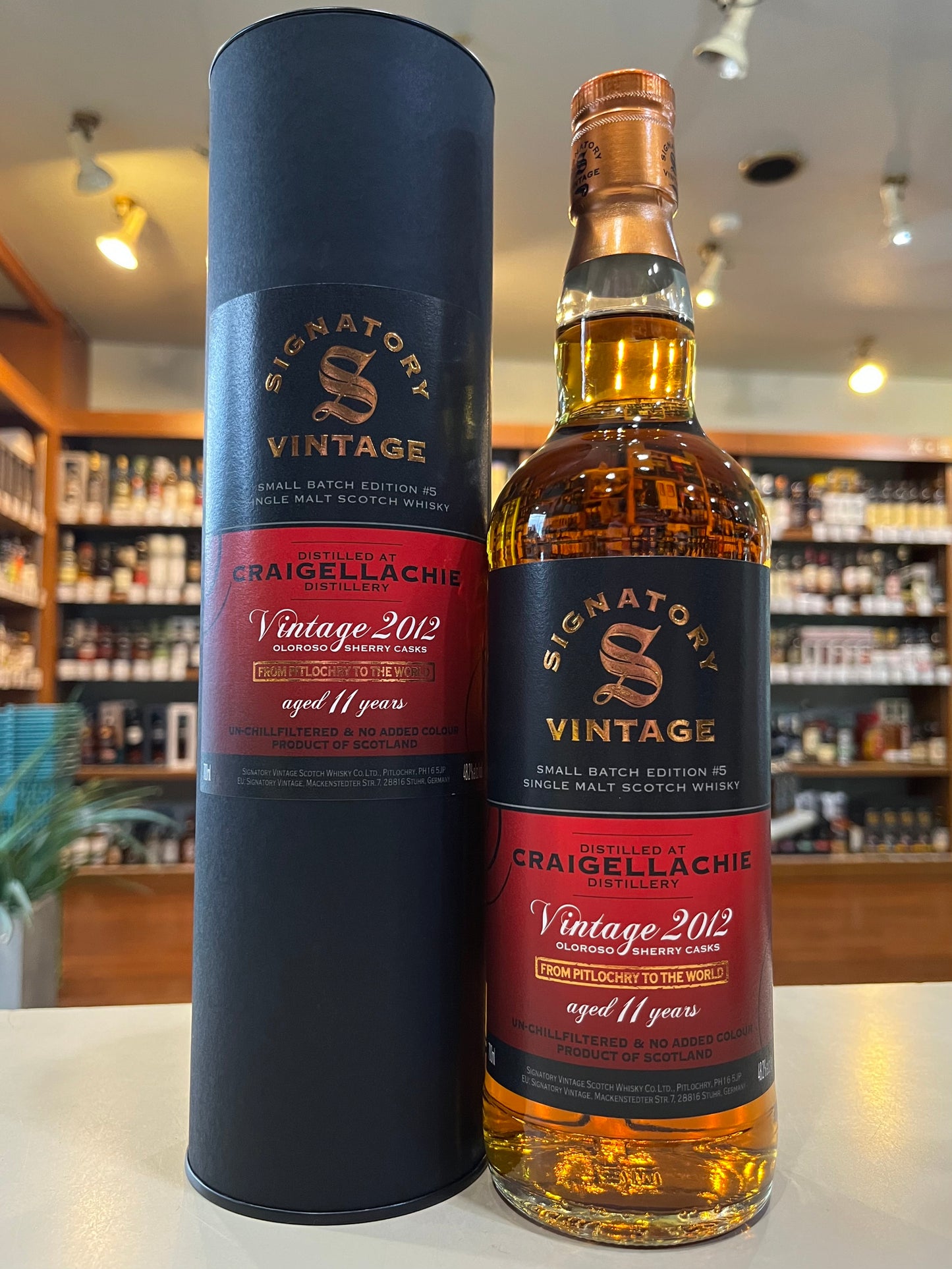クライゲラヒ 2012 11年 スモールバッチ シグナトリーヴィンテージ CRAIGELLACHIE 2012 aged 11 years SMALL BATCH SIGNATORY VINTAGE
