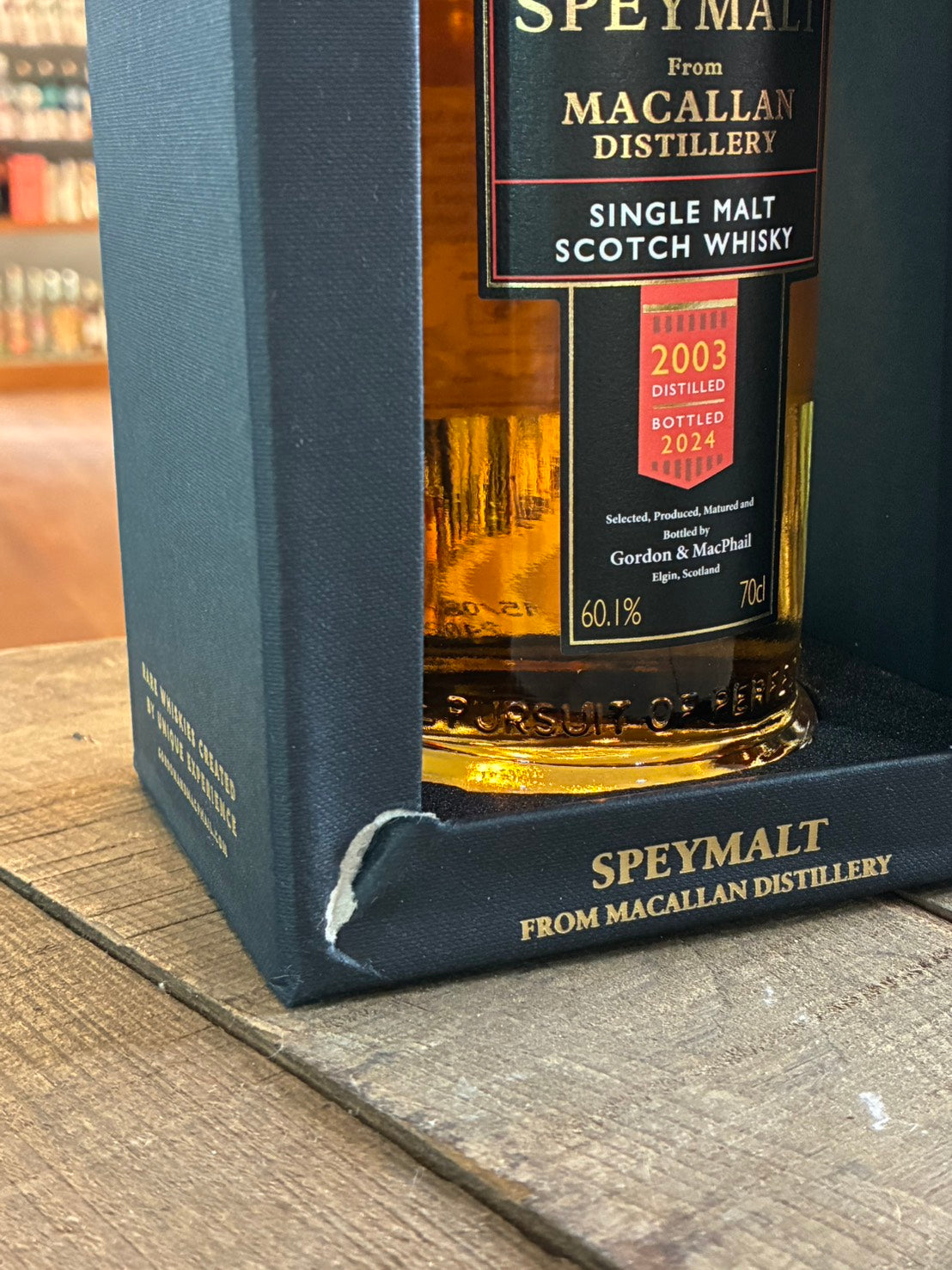 ※注釈付き マッカラン2003 ゴードンアンドマクファイル スペイモルト MACALLAN 2003 GORDON & MACPHAIL SPEYMALT 60.1