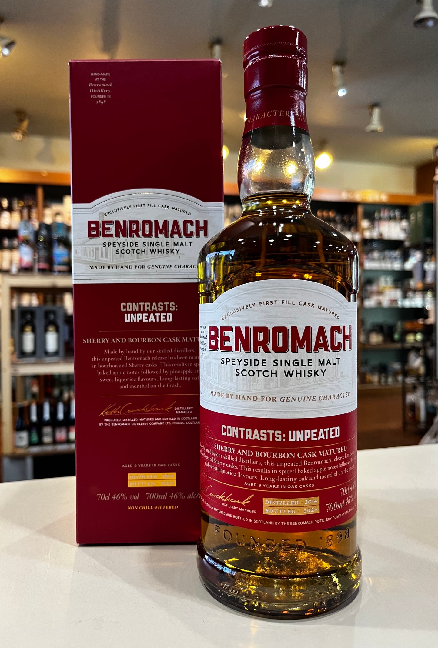 ベンロマック アンピーテッド 2014 BENROMACH UNPEATED 2014