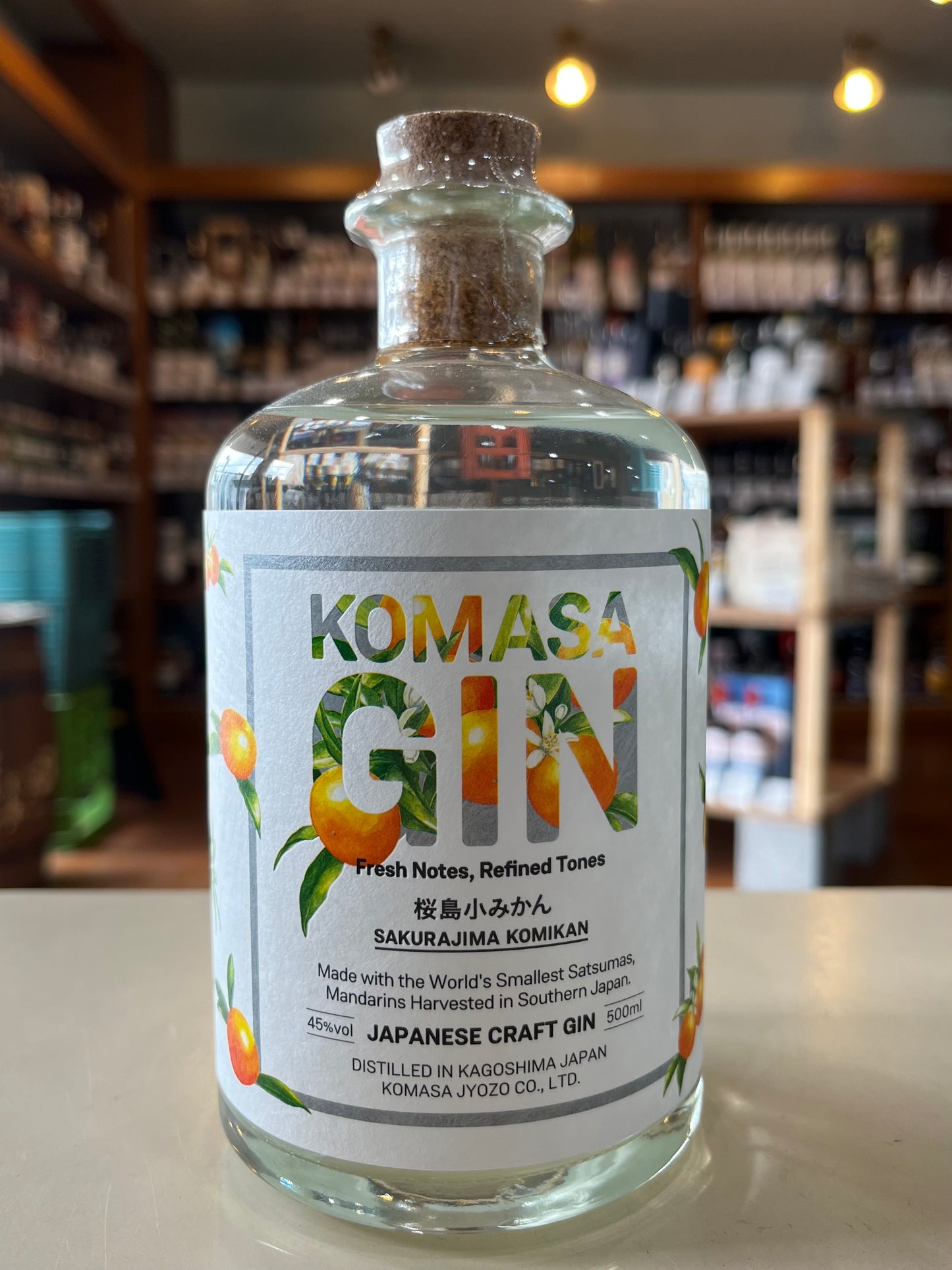 KOMASA GIN SAKURAJIMA KOMIKAN 小正醸造 桜島小みかん 500ml
