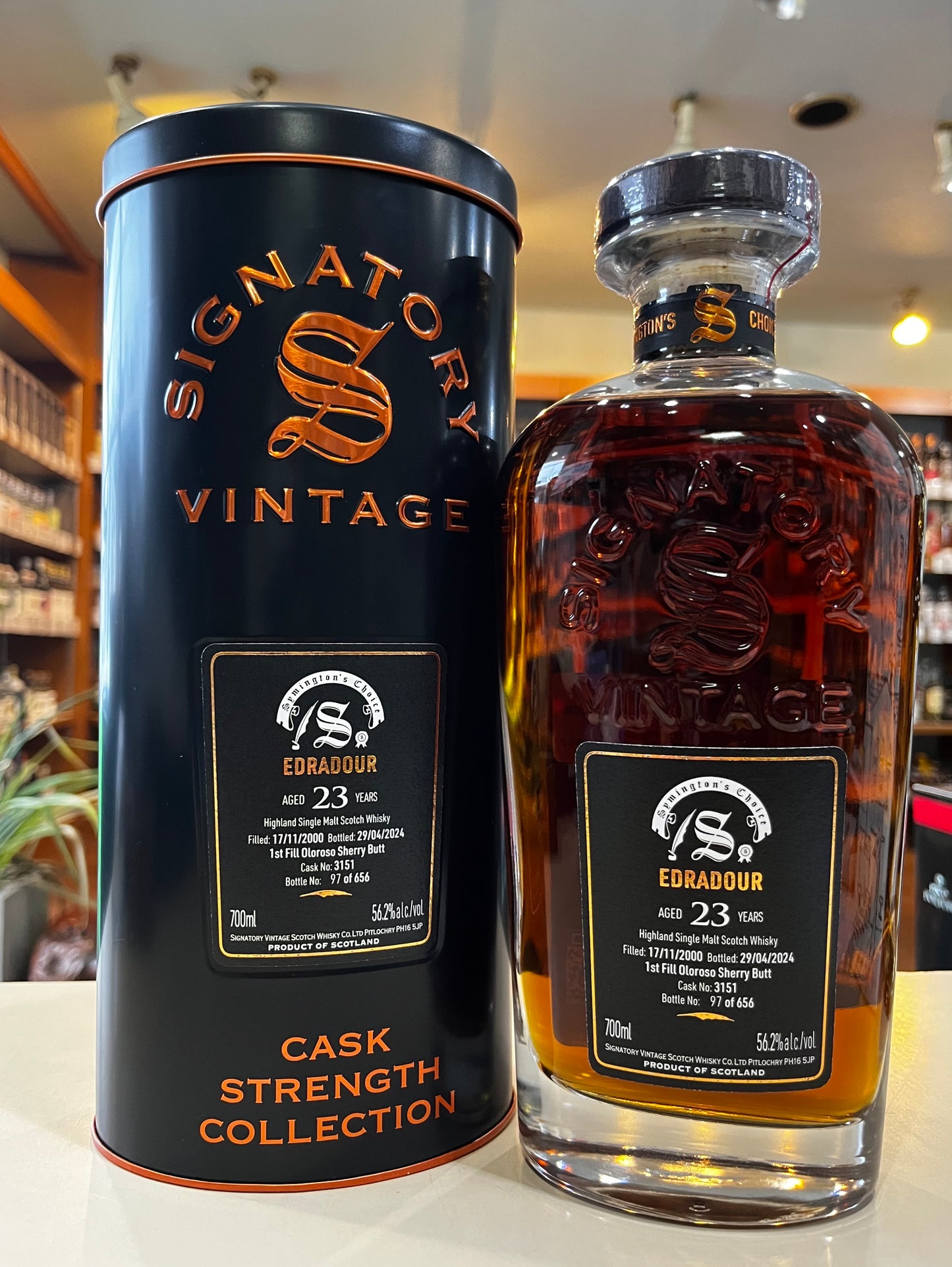 シグナトリー・ヴィンテージ サイミントンズ・チョイス エドラダワー 2000 23年 #3151 56.2% SIGNATORY VINTAGE Syminton`s Choice EDRADOUR 2000 AGED 23 YEARS