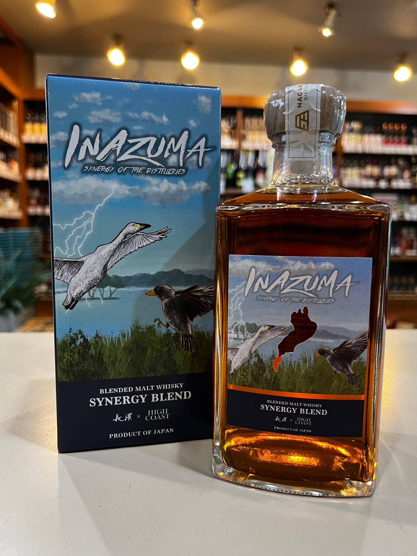 長濱蒸溜所×ハイコースト蒸溜所ブレンデッドモルト イナズマシナジーブレンド NAGAHAMA×HIGH COAST BLENDED MALT INAZUMA SYNERGY BLEND