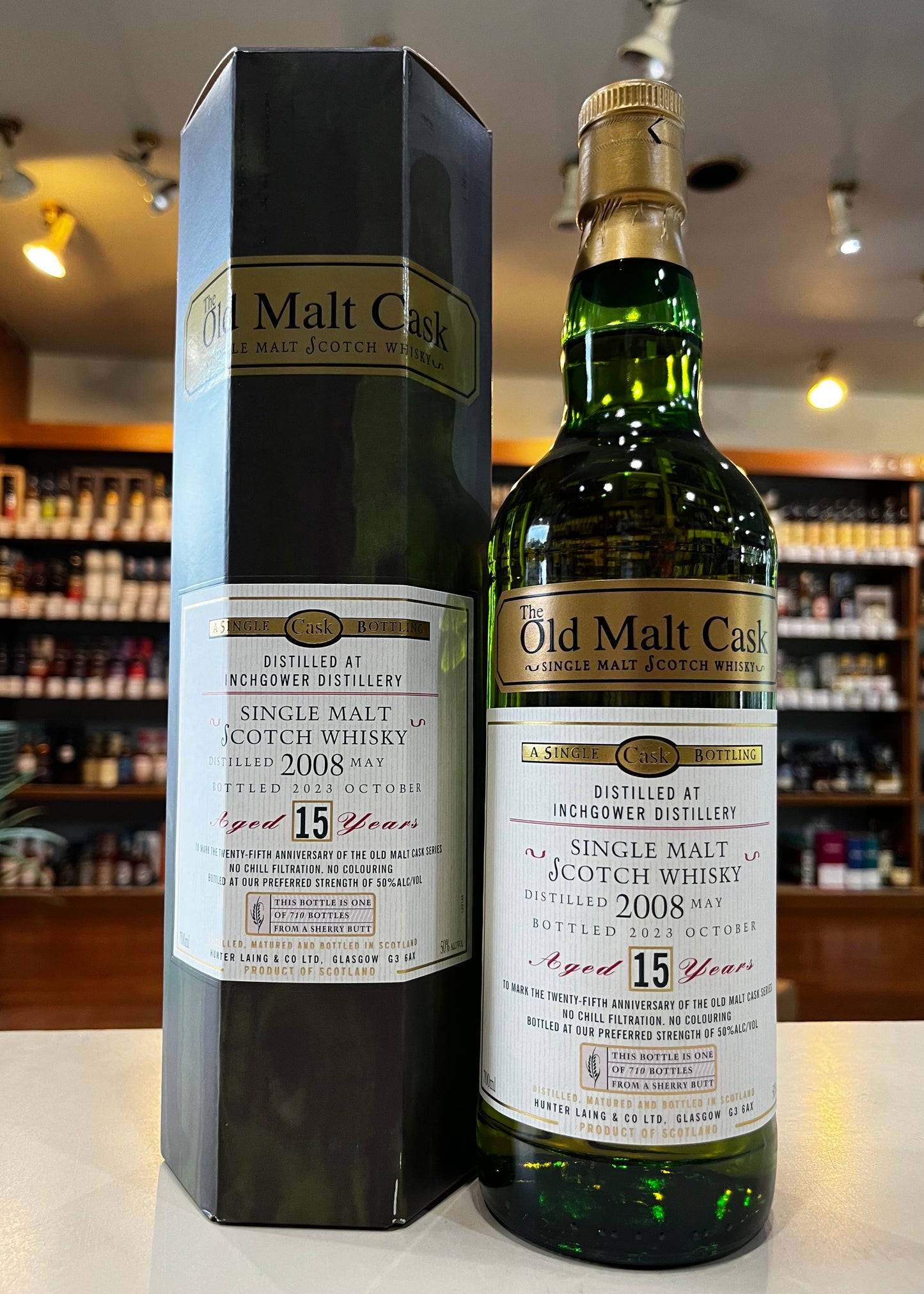 インチガワー 2008 15年 シェリー / ハンターレイン オールド・モルト・カスク 25周年記念 INCHGOWER 2008 Aged 15 Years The Old Malt Cask 25 Anniversary