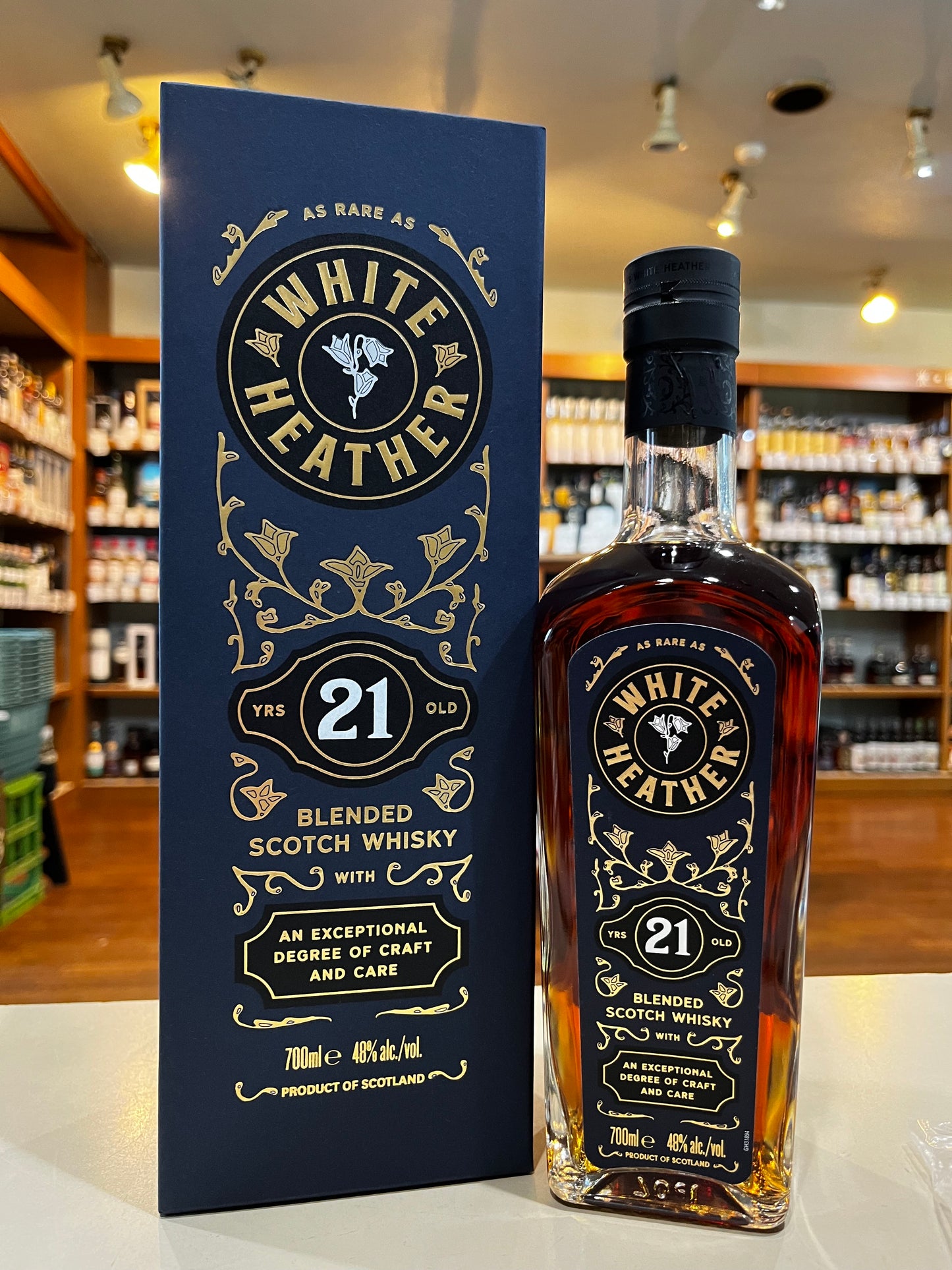 THE GLENALLACHIE WHITE HEATHER 21 YEAR OLD BLENDED SCOTCH WHISKY グレンアラヒー ホワイトヘザー21年 ブレンデッド スコッチウイスキー