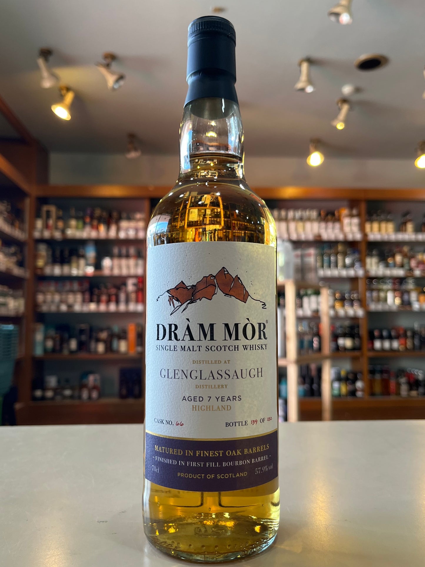 Dràm Mòr GLENGLASSAUGH AGED 7 YEARS 1st FILL BOURBON BARREL ドラムモール レングラッサ 2015 7年1stフィルバーボンホグスヘッド#90066