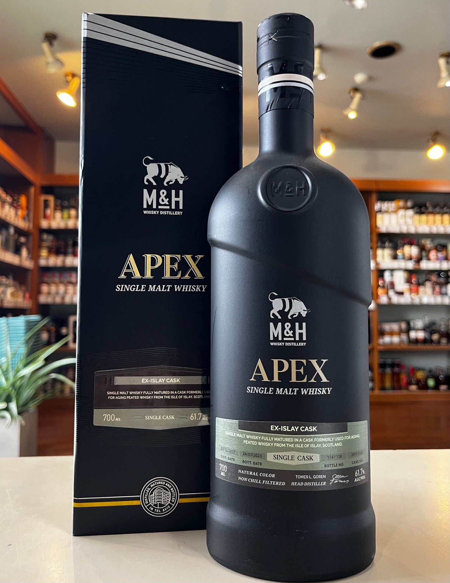 M&H APEX SC EX-ISLAY 2017-0331 ミルクアンドハニー シングルカスク EX-アイラカスク 2017 - 北海道根本商店