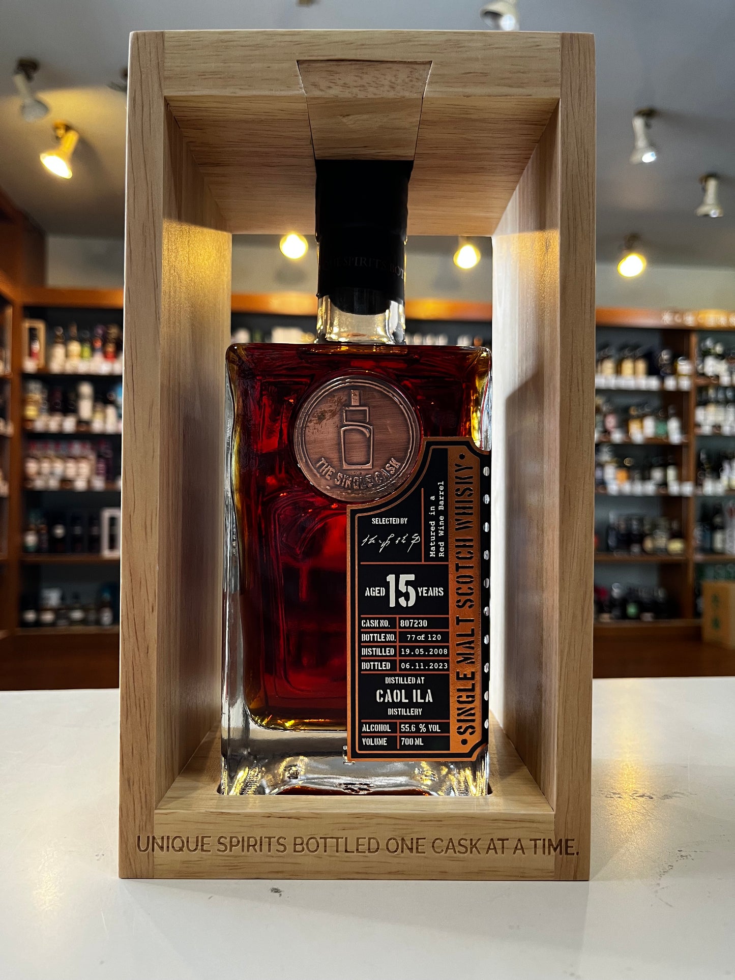SINGLECASKJAPAN CAOL ILA AGED 15 YEARS RED WINE BARREL CASK NO.807230 シングルキャスクジャパン カリラ 15年熟成 レッドワイン バレル フルマチュアード
