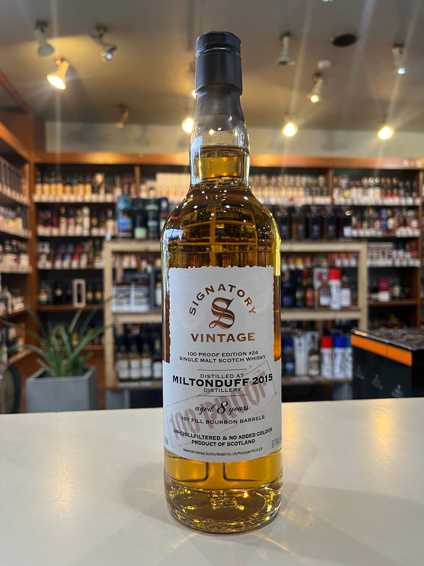 シグナトリー・ヴィンテージ 100プルーフシリーズ ミルトンダフ 2015 8年 57.1% SIGNATORY VINTAGE 100PROOF MILTONDUFF AGED 8 YEARS