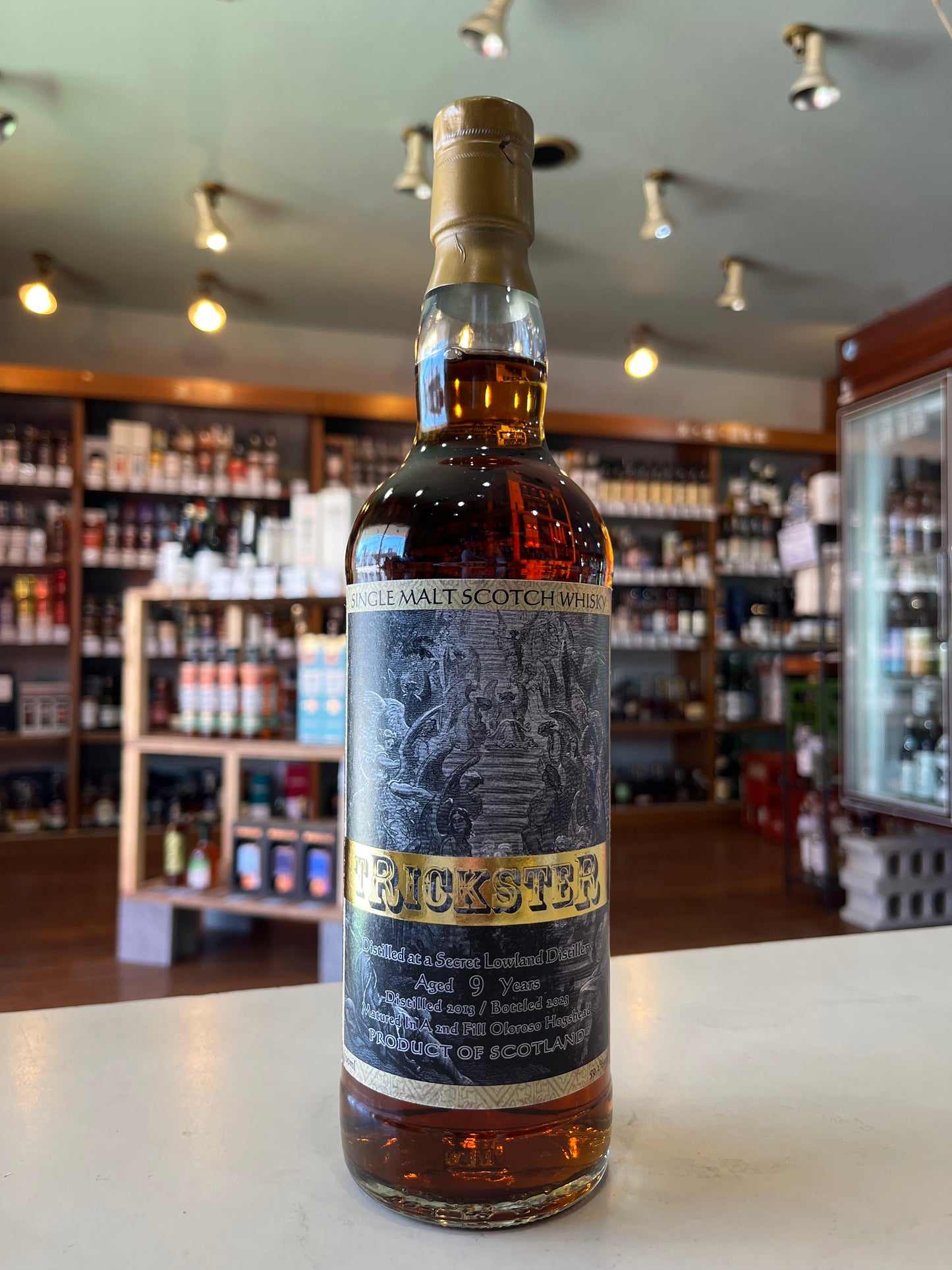 TRICKSTER Secret Lowland 2013 Aged 9 Years 2nd Fill Oloroso Hogshead トリックスター シークレット ローランド 2013 9年 2nd フィル オロロソ ホグスヘッド