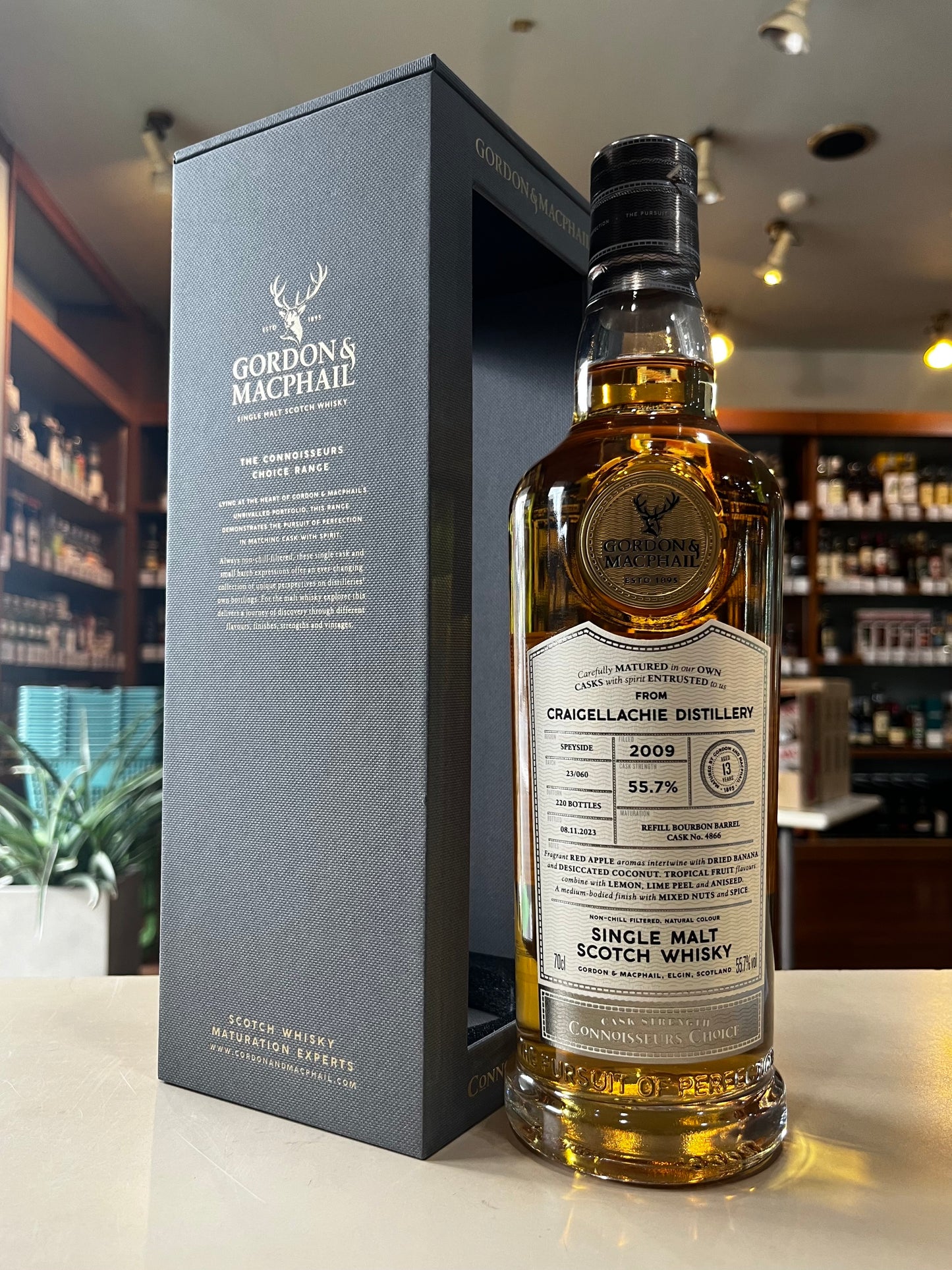 クライゲラキ 2009 13年 カスクストレングス コニサーズチョイス ゴードン&マクファイル G&M CONNOISSEURS CHOICE CASK STRENGTH CRAIGELLACHIE AGED 13 YEARS