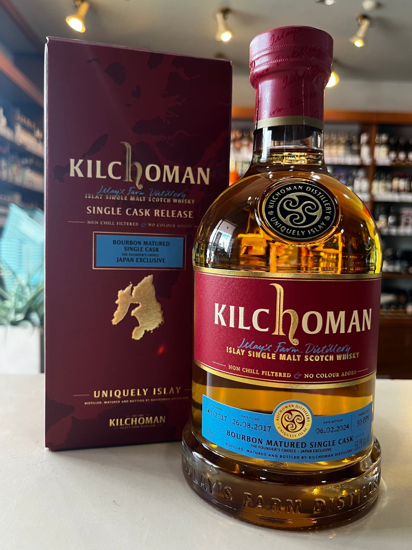キルホーマン2017 バーボンバレル ファウンダーズチョイス KILCHOMAN 2017 BOURBON MATURED SINGLE CASK THE FOUNDER`S CHOICE