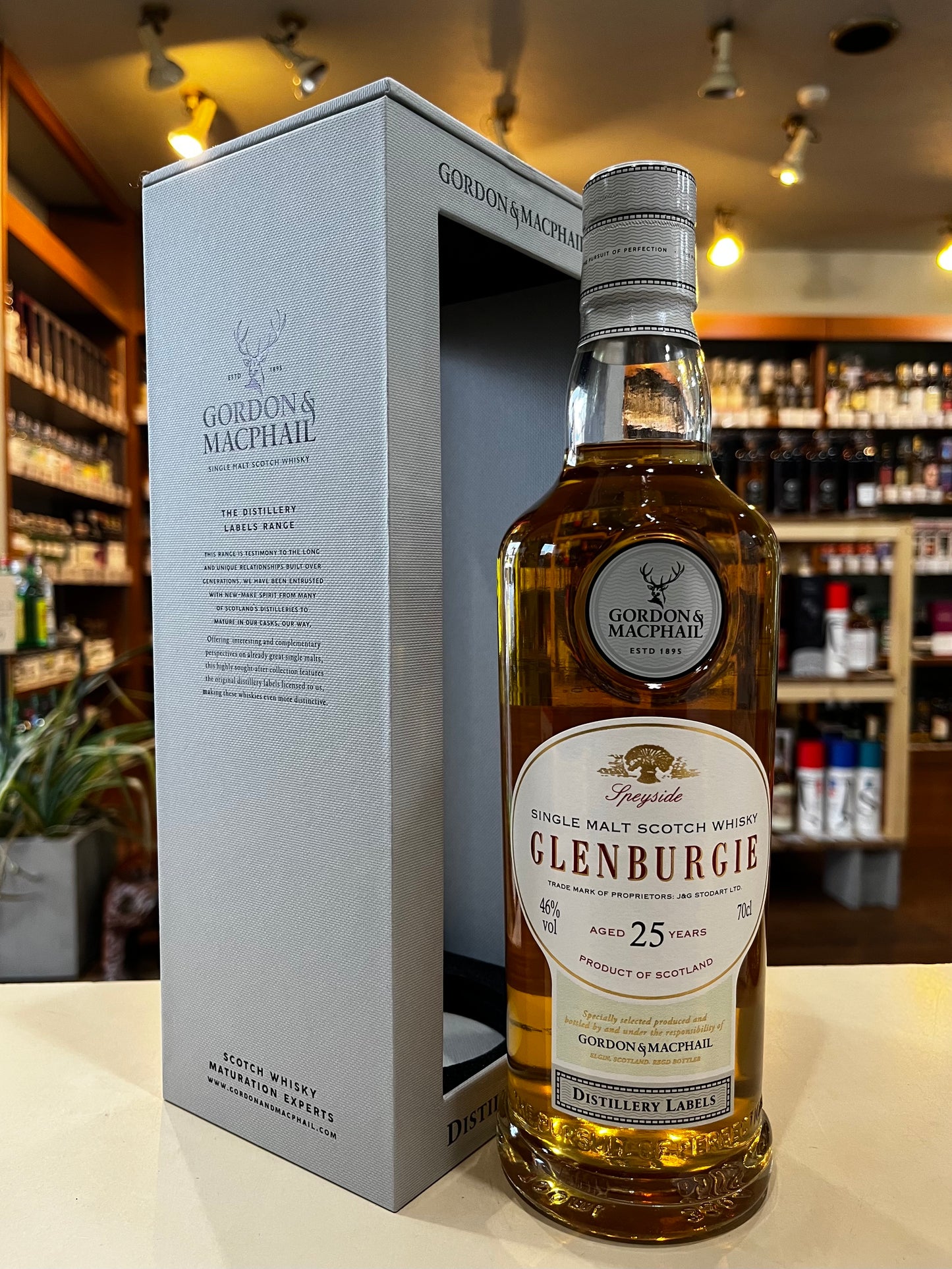 グレンバーギー 25年 / ゴードン&マクファイル ディスティラリー GORDON & MACPAIL AGED 25 YEARS GLENBURGIE DISTILLERY LABELS