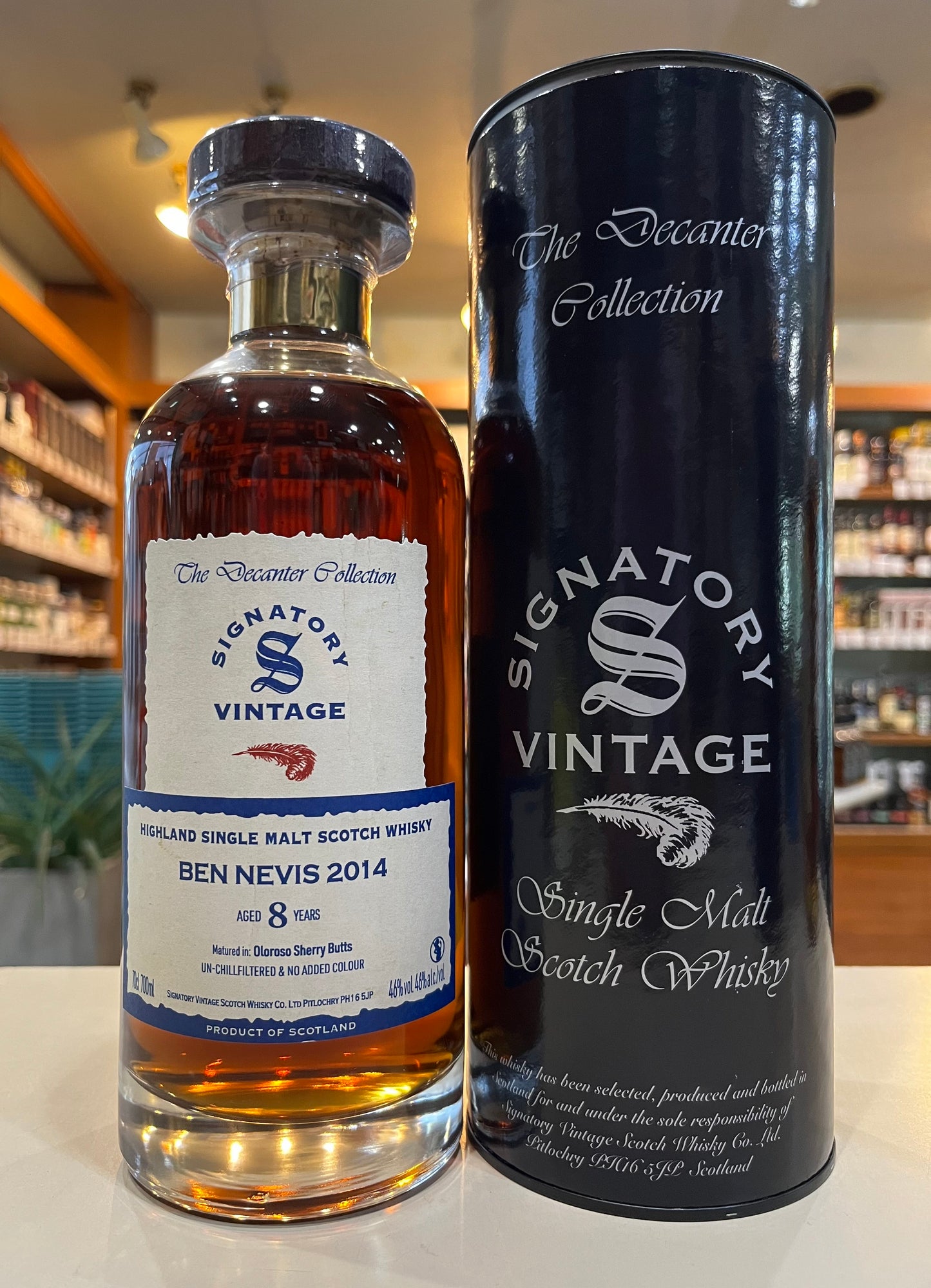 ベンネヴィス 2014 8年 イビスコ・デキャンタ シグナトリーヴィンテージ BEN NEVIS 2014 aged 8 years IBISCO Decanter SIGNATORY VINTAGE