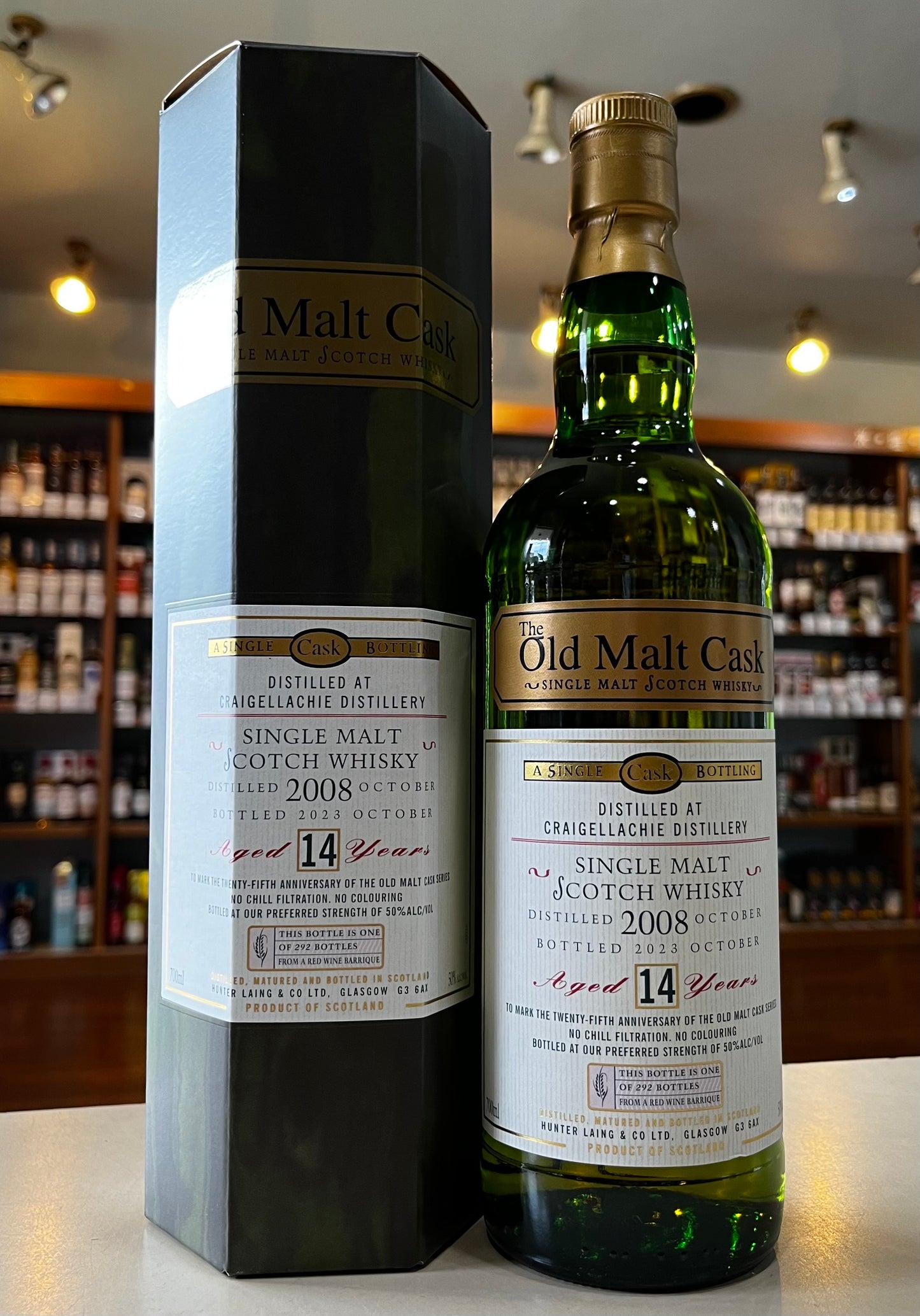 クレイゲラヒ 2008 14年 ワイン / ハンターレイン オールド・モルト・カスク 25周年記念 CRAIGELLACHIE 2008 Aged 14 Years The Old Malt Cask 25 Anniversary