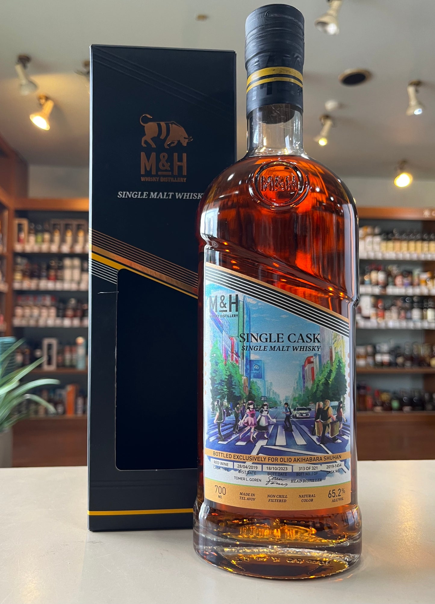 M&H SINGLE CASK RW OLIO AKIHABARA SHUHAN ミルクアンドハニー シングルカスク 赤ワイン樽熟成 オリオ秋葉原酒販