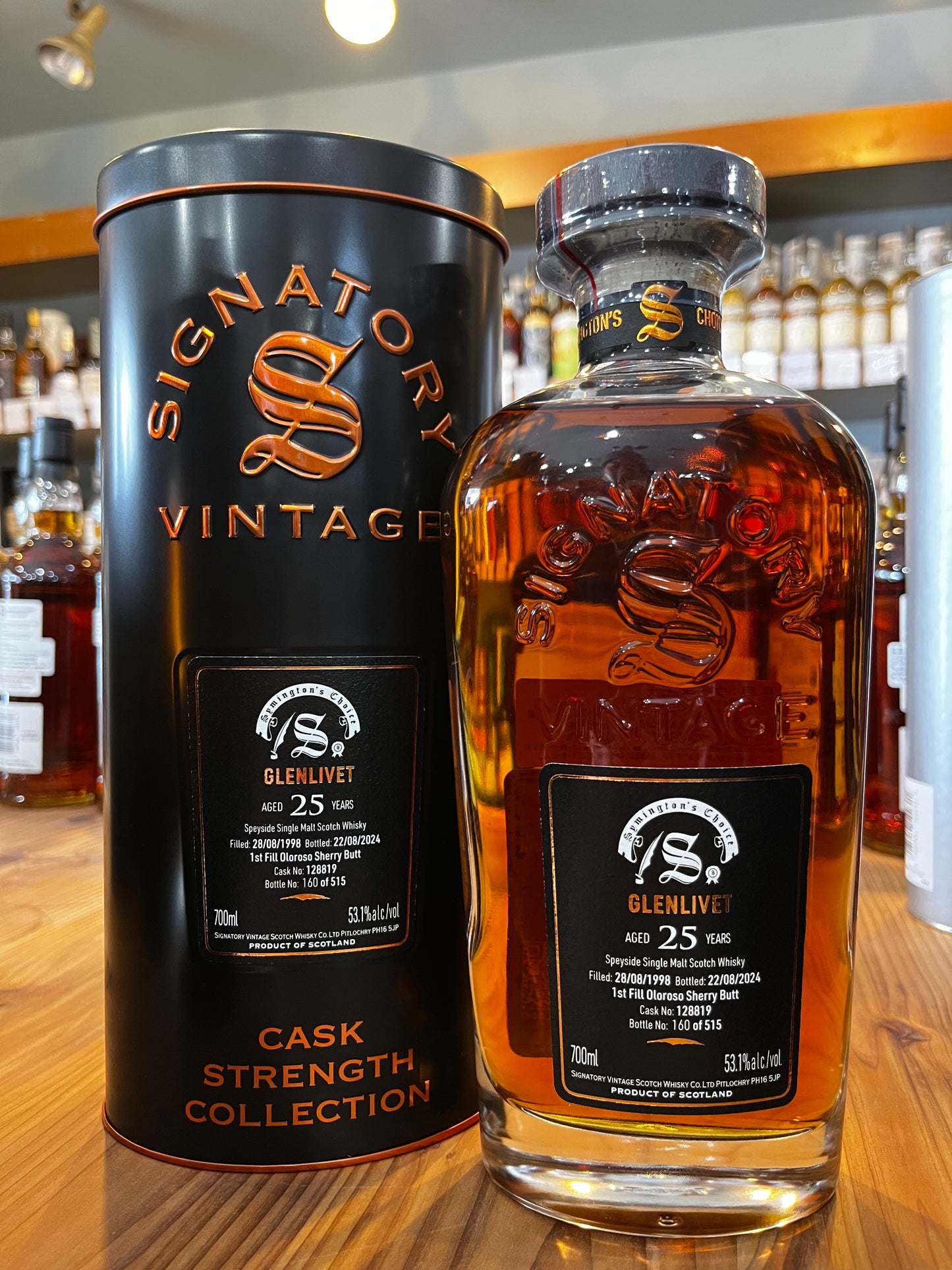 シグナトリー・ヴィンテージ サイミントンズ・チョイス グレンリヴェット 1998 25年 #128819 53.1% SIGNATORY VINTAGE Syminton`s Choice GLENLIVET 1998 AGED 25 YEARS