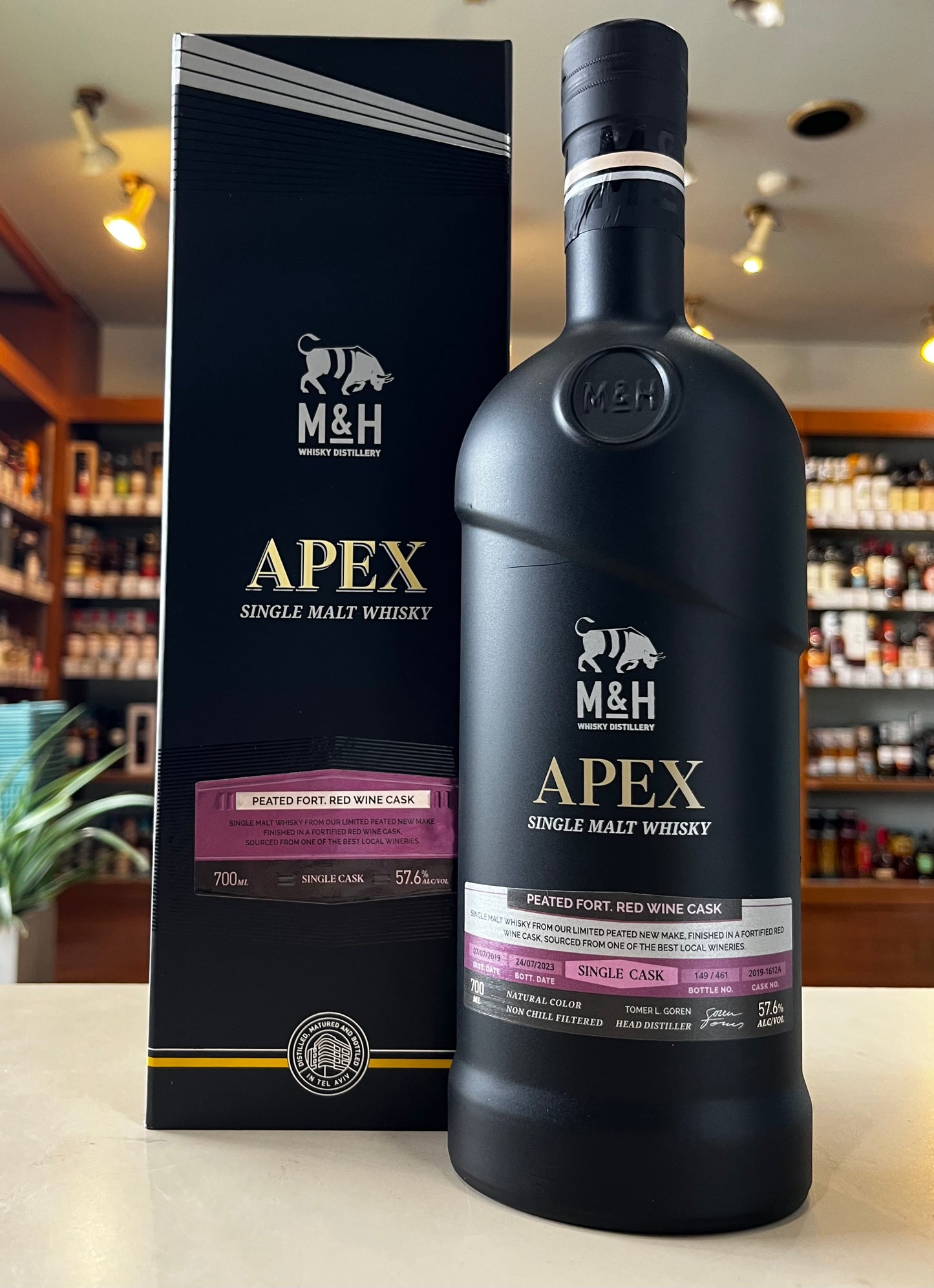 M&H APEX SC PEATED FORT RW 2019-1612A ミルクアンドハニー エイペックス シングルカスク フォートレッドワインカスク 2019