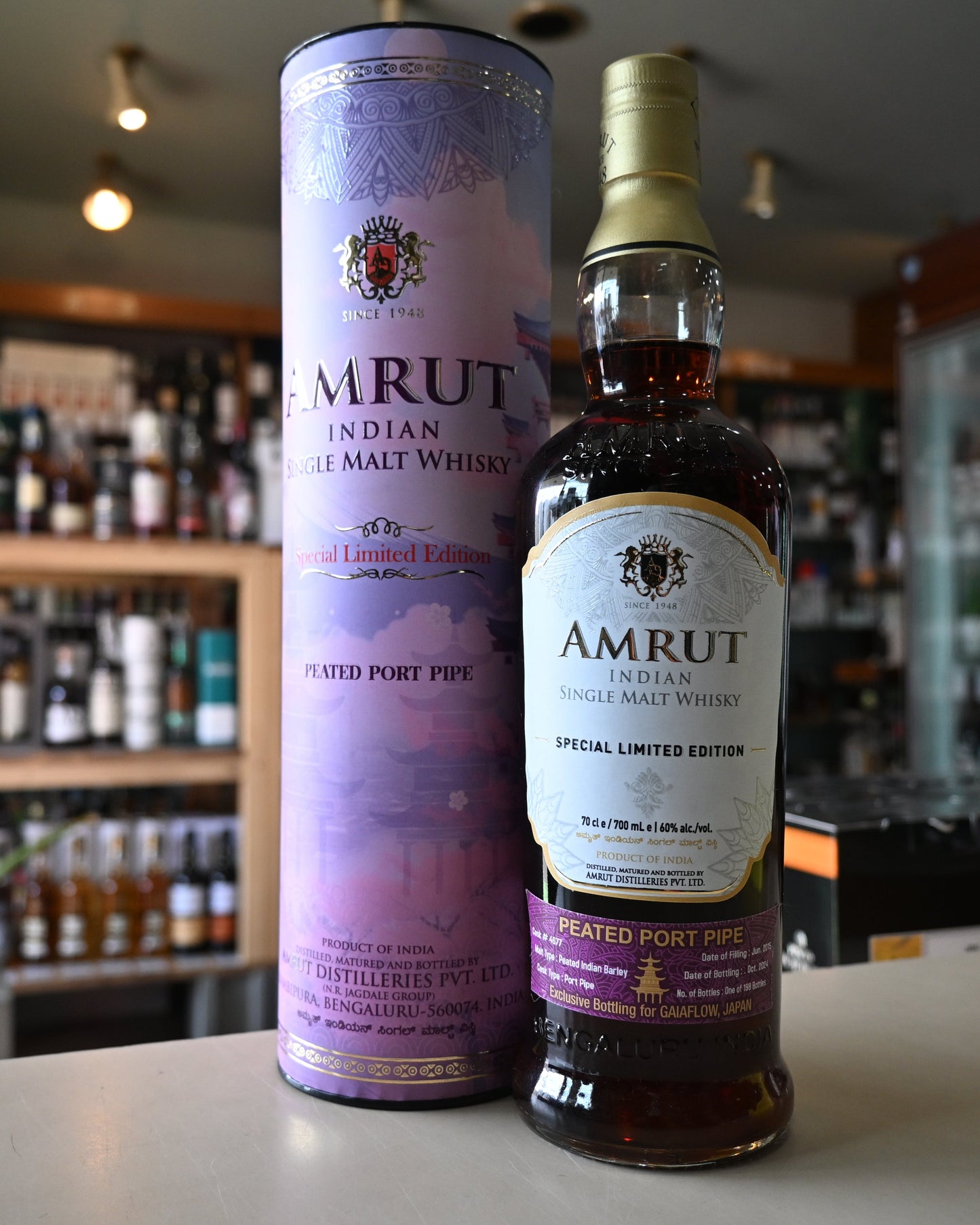 アムルット 日本限定 シングルカスクピーテッドインディアンバーレイ ポートパイプ 2015/2024 9年 AMRUT SPECIAL LIMITED EDITION for JAPAN SINGLE CASK PEATED INDIAN BARLEY PORT PIPE 2015/2024 9YO
