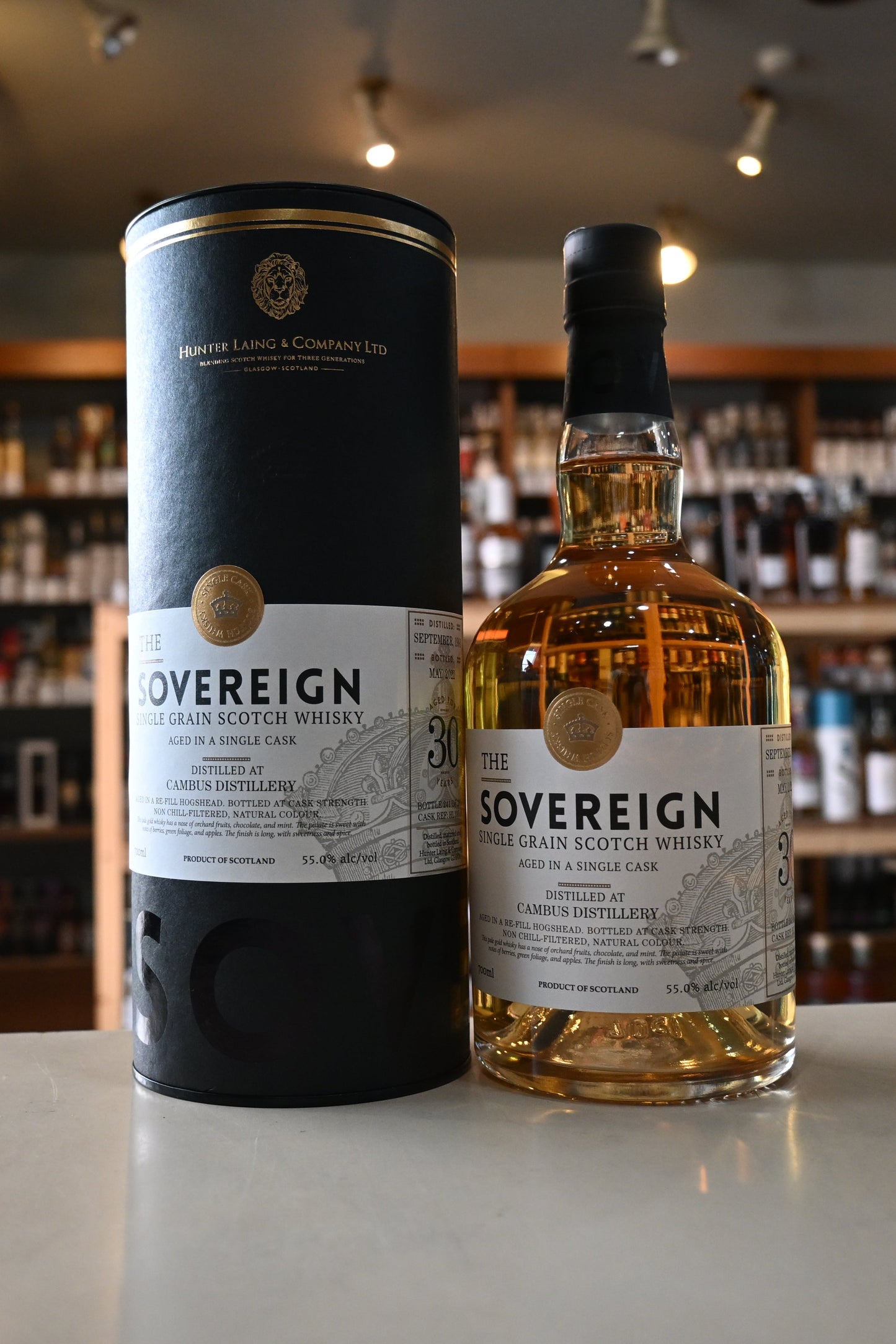 カンバス 1991 30年 ハンターレイン ソブリン CAMBUS AGED FOR 30 YEARS HUNTER LAING THE SOVEREIGN
