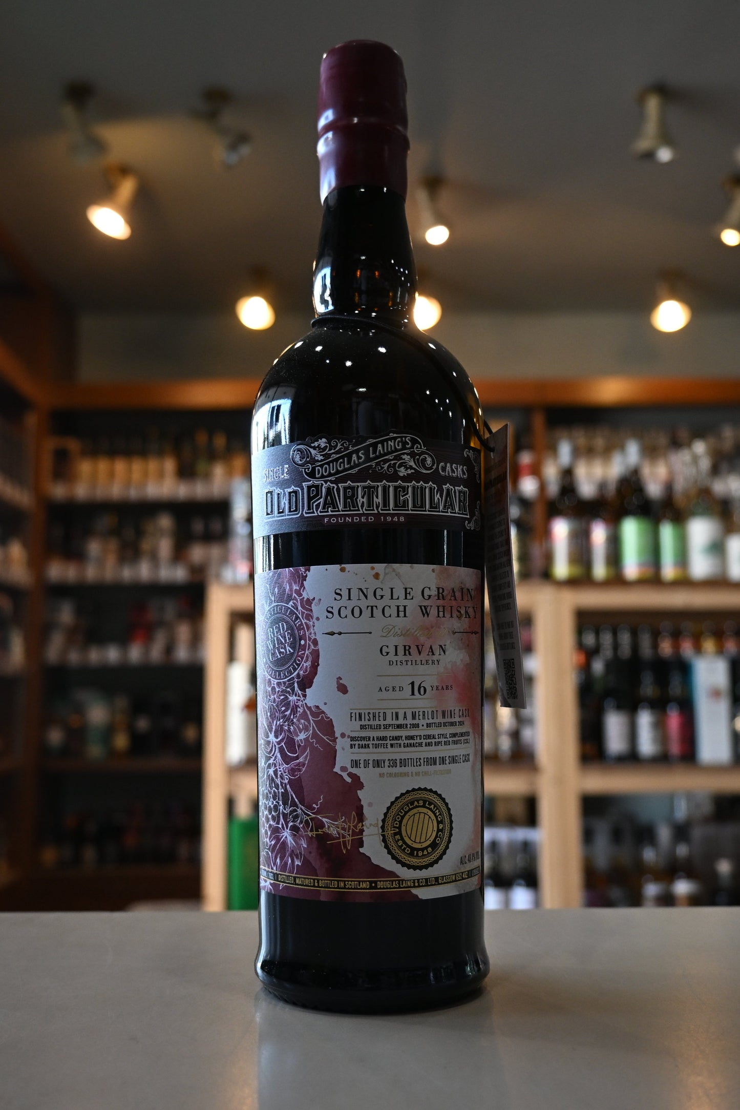 ガーヴァン 2008 16年 メルローフィニッシュ オールドパティキュラー「レッドワインカスクコレクション」 GIRVAN 16YO MERLOT FIN / DL OLD PARTICULAR RED WINE