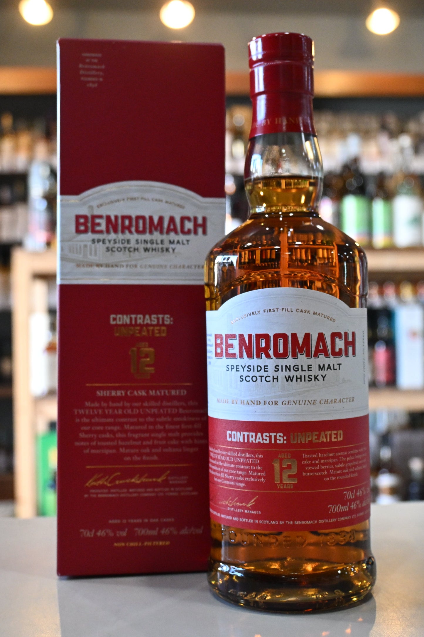ベンロマック 12年 アンピーテッド シェリーカスクマチュアード BENROMACH AGED 12 YEARS UNPEATED SHERRY CASK MATURED