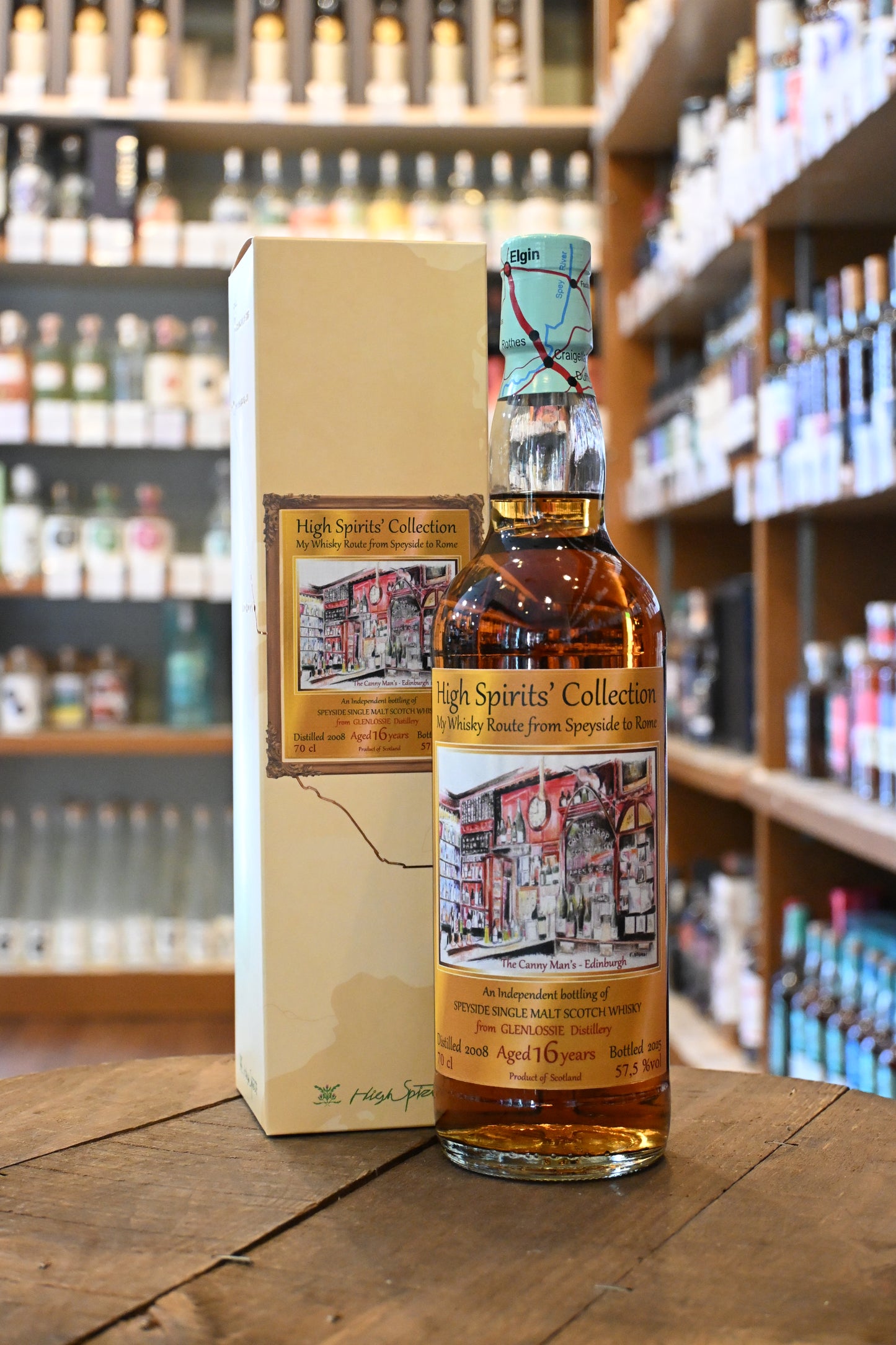 グレンロッシー 16年 2008 ハイスピリッツコレクション マイウイスキールート GLEN LOSSIE Aged 16 Years 2008 High Spirits Collection My Whisky Route