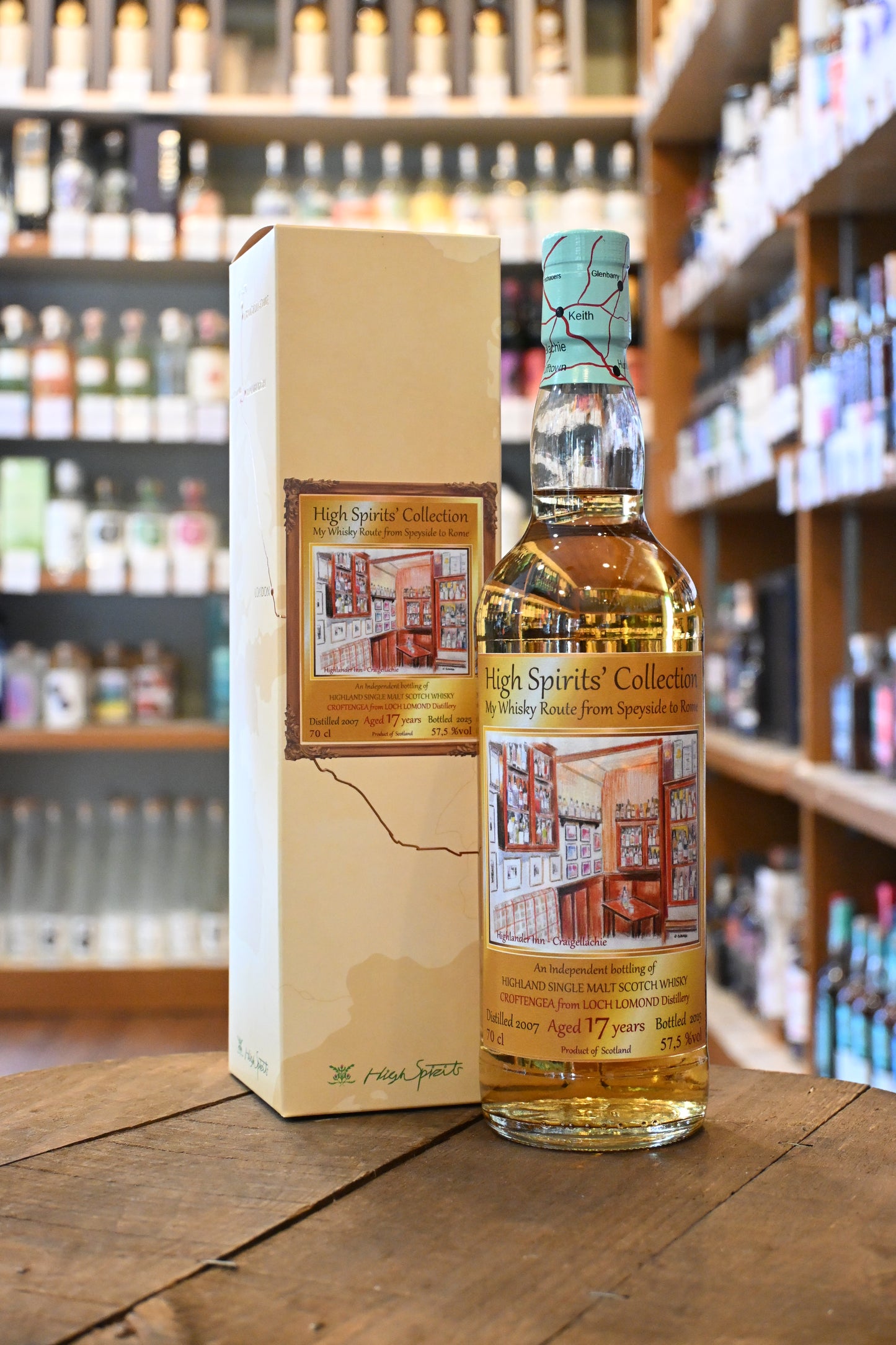 クロフテンギア(ロッホローモンド) 17年 2007 ハイスピリッツコレクション マイウイスキールート CROFTENGEA from LOCH LOMOND Aged 17 Years 2007 High Spirits Collection My Whisky Route