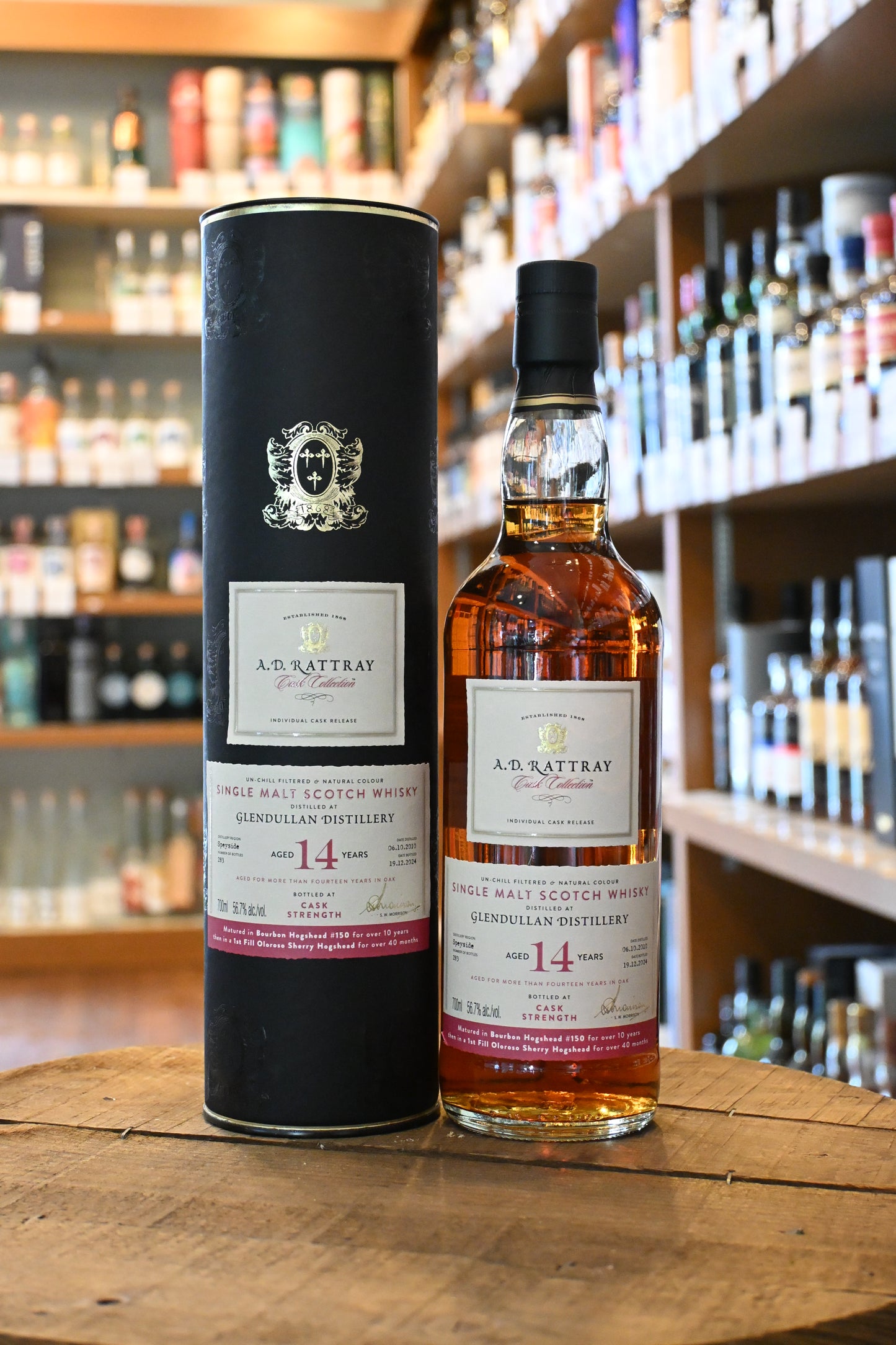 ADラトレー カスクスコレクション グレンデュラン 2010 14年 A.D.RATTRAY Cask Collection GLENDULLAN SINGLE MALT 2010 AGED 14 YEARS