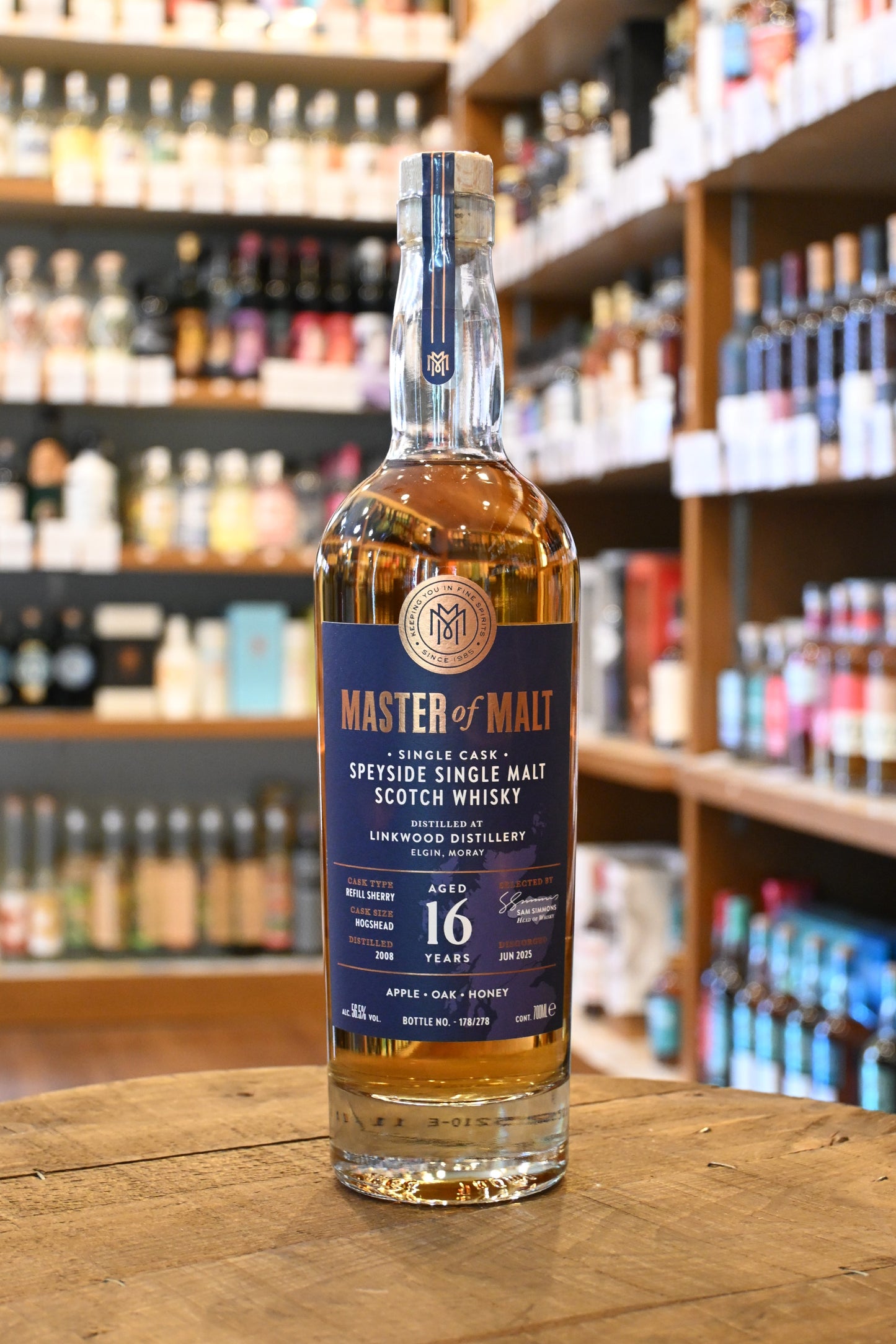 リンクウッド 2008 16年 マスターオブモルト LINKWOOD 2008 Aged 16Years MASTER OF MALT - 北海道根本商店
