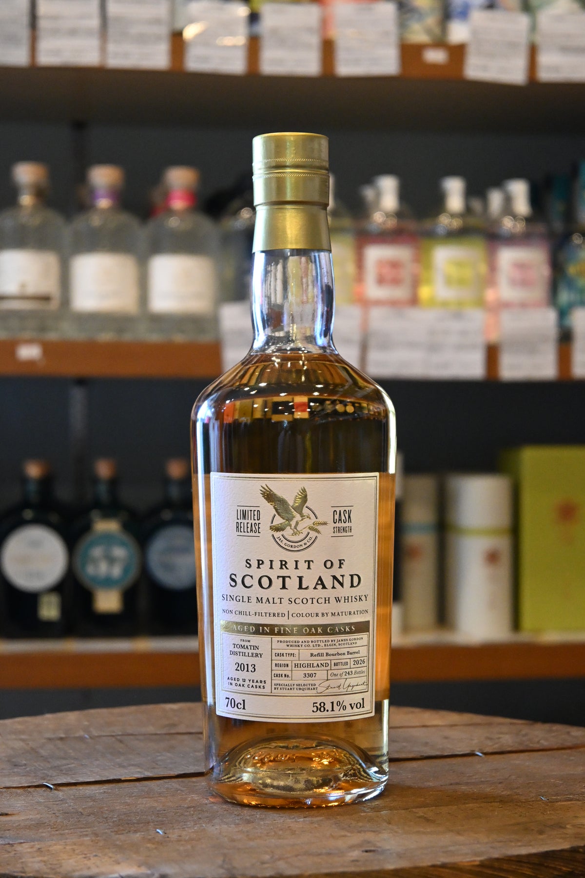 スプリットオブスコットランド トマーティン2013 12年 58.1% 700㎖ Spirit of Scotland Tomatin 2013 12yo Refill Bourbon Barrel