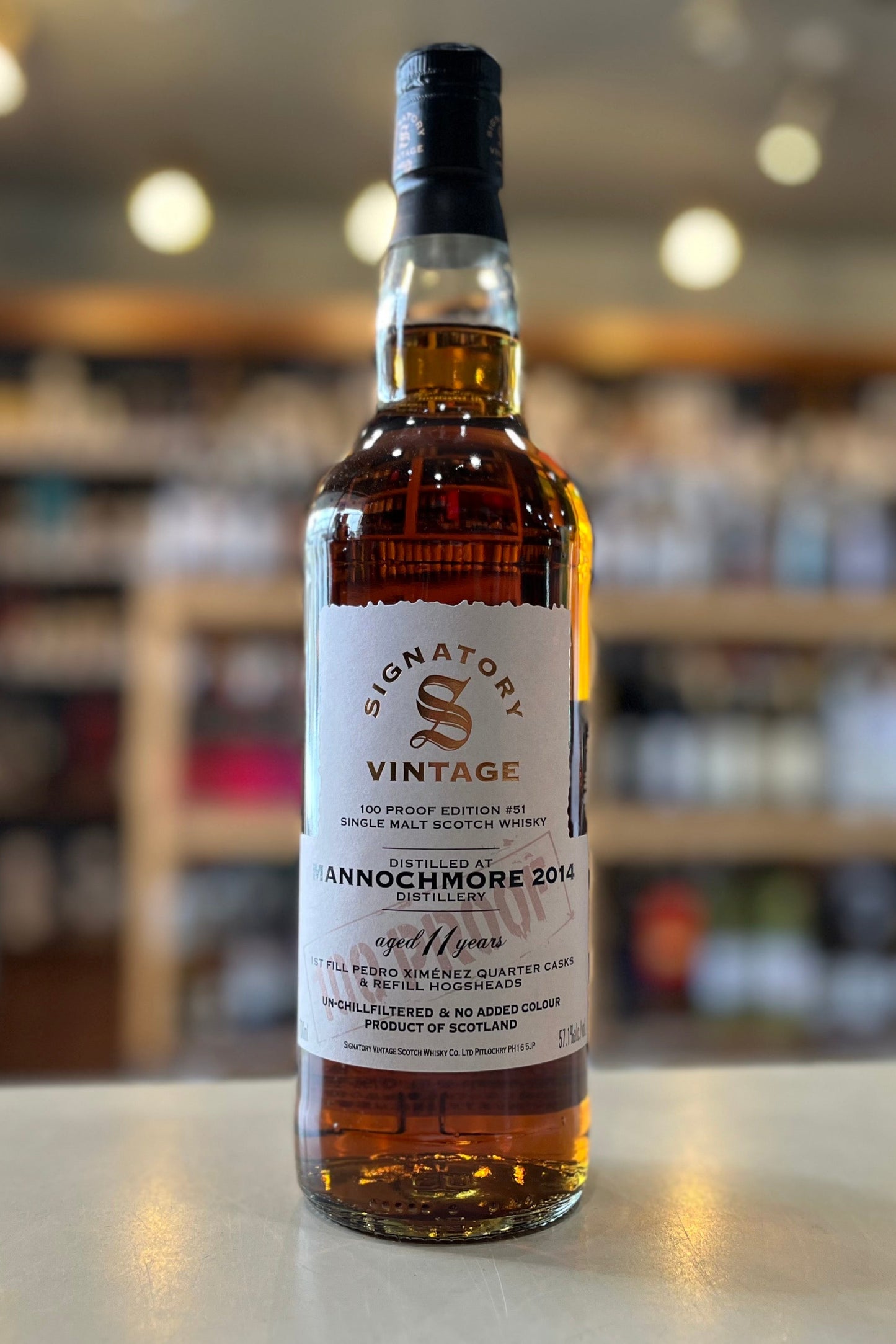 マノックモア2014 11年 シグナトリーヴィンテージ 100プルーフ MANNOCHMORE 2014 AGED 11 YEARS SIGNATORY VINTAGE 100 PROOF #51