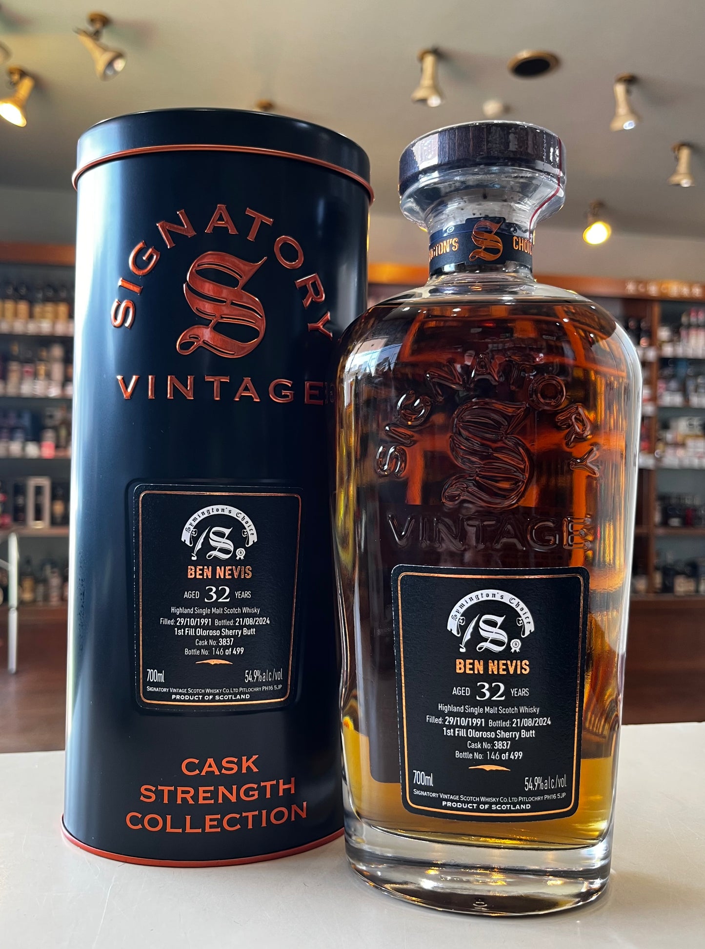 シグナトリー・ヴィンテージ サイミントンズ・チョイス ベンネヴィス 1991 32年 #3837 SV 54.9% SIGNATORY VINTAGE Syminton`s Choice BEN NEVIS 1991 AGED 32 YEARS