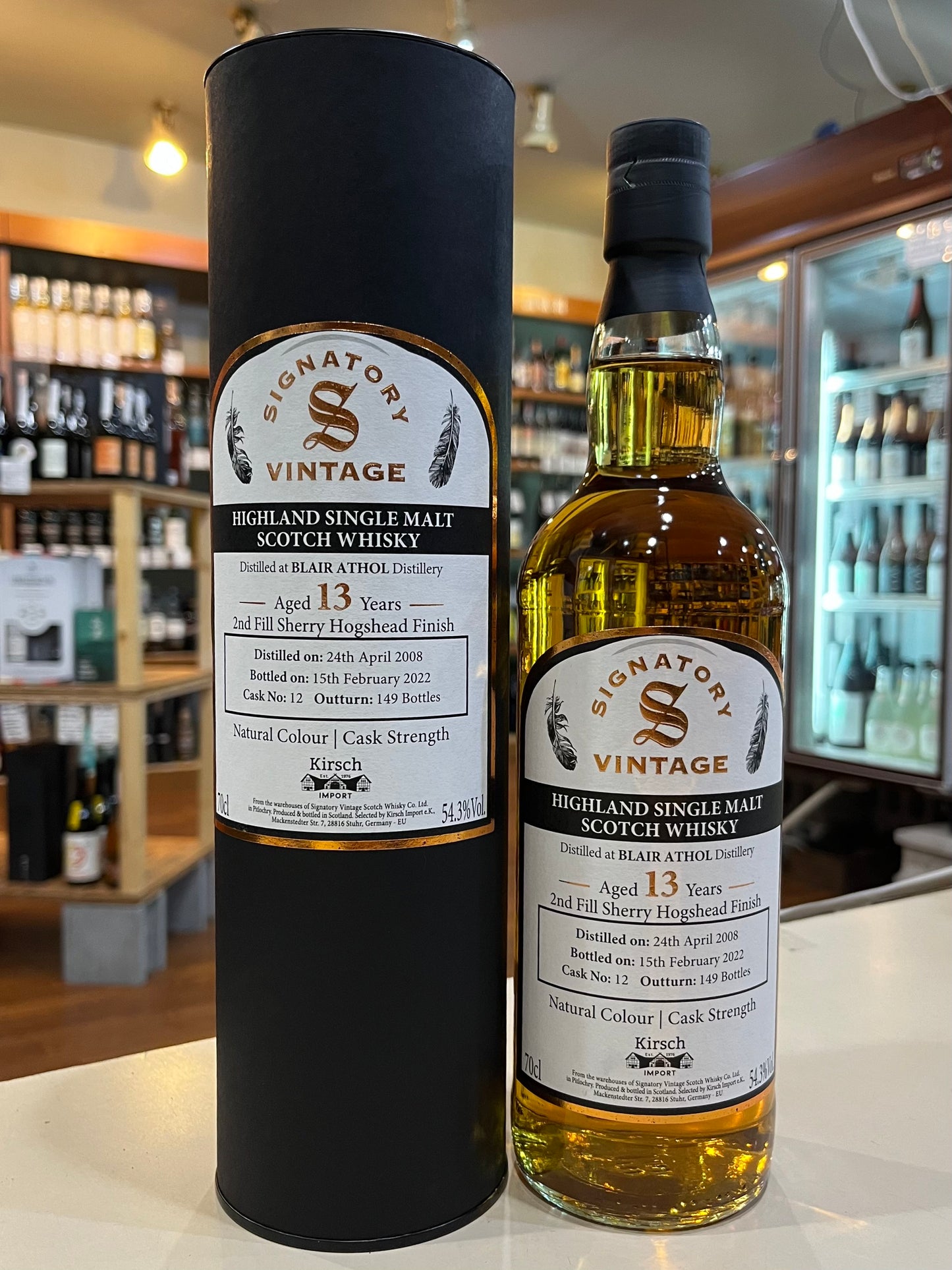 シグナトリーヴィンテージ キルシュインポート限定 ブレアソール 2008 13年 SIGNATORY VINTAGE /Kirsch BLAIR ATHOL Aged 13 Years 2008