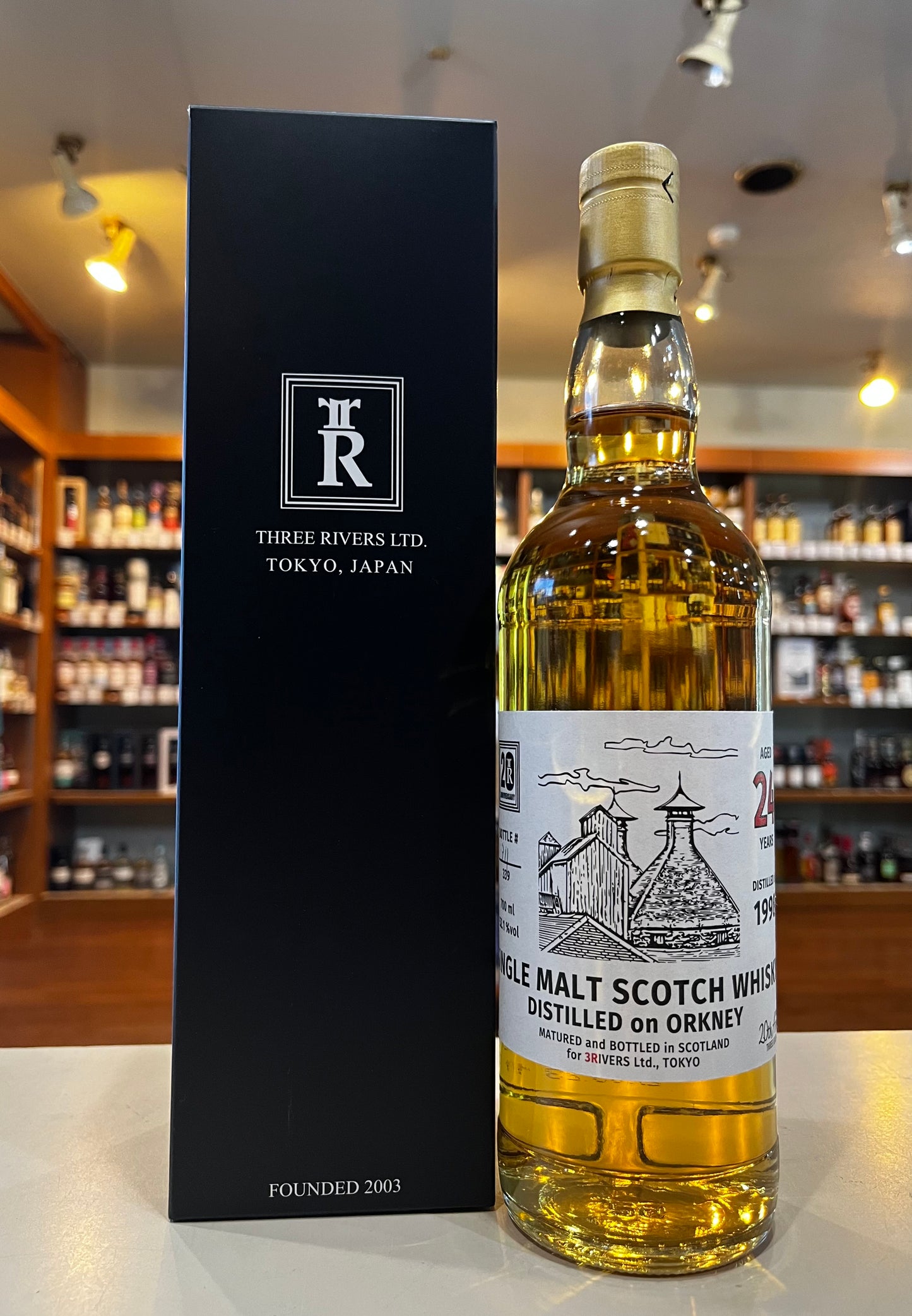 オークニーシングルモルト 1998 24年 SINGLE MALT WHISKY ORKNEY 1998 AGED 24 YEARS THREE RIVERS