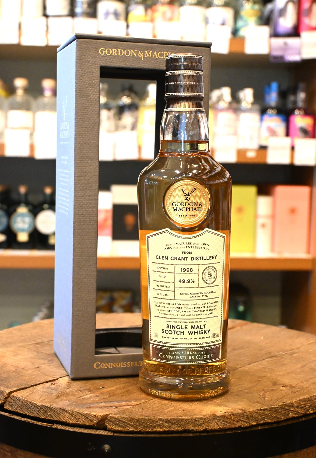 ゴードン&マクファイル コニサーズチョイス・カスクストレングス グレングラント1998 26年 Gordon & MacPhail Connoisseurs Choice Cask Strength Glen Grant 1998 26 Years Old 49.9% 700ml 49.9度 700ml