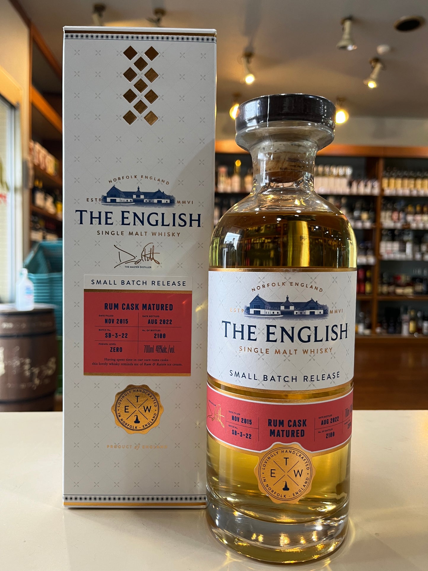 ザ・イングリッシュウイスキー2015 ラムカスク THE ENGLISH 2015 RUM CASK