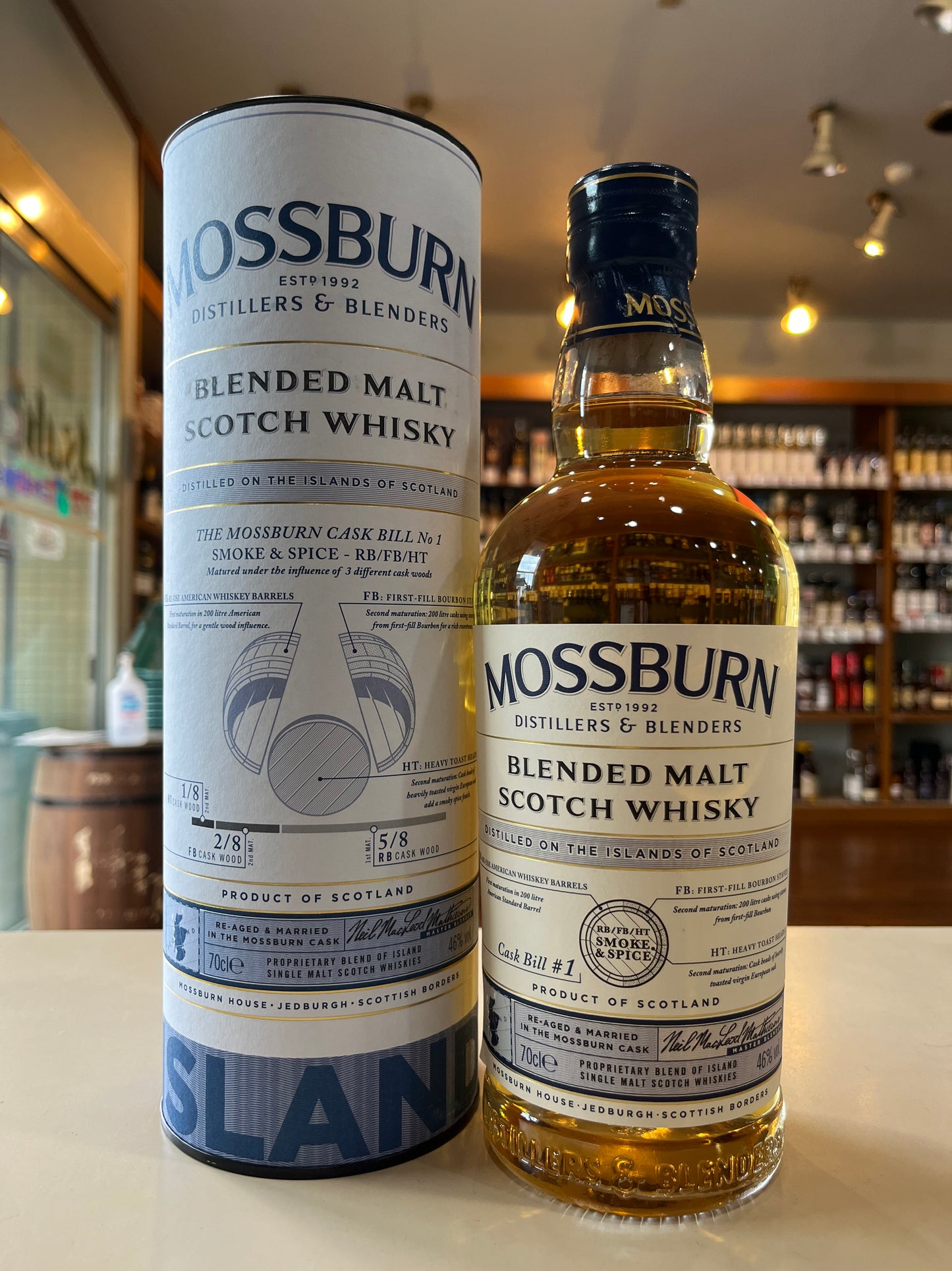 モスバーン アイランド ブレンデッドモルトウイスキー MOSSBURN BLENDED MALT WHISKY CASK #1