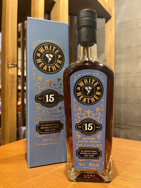THE GLENALLACHIE WHITE HEATHER 15 YEAR OLD BLENDED SCOTCH WHISKY グレンアラヒー ホワイトヘザー15年 ブレンデッド スコッチウイスキー