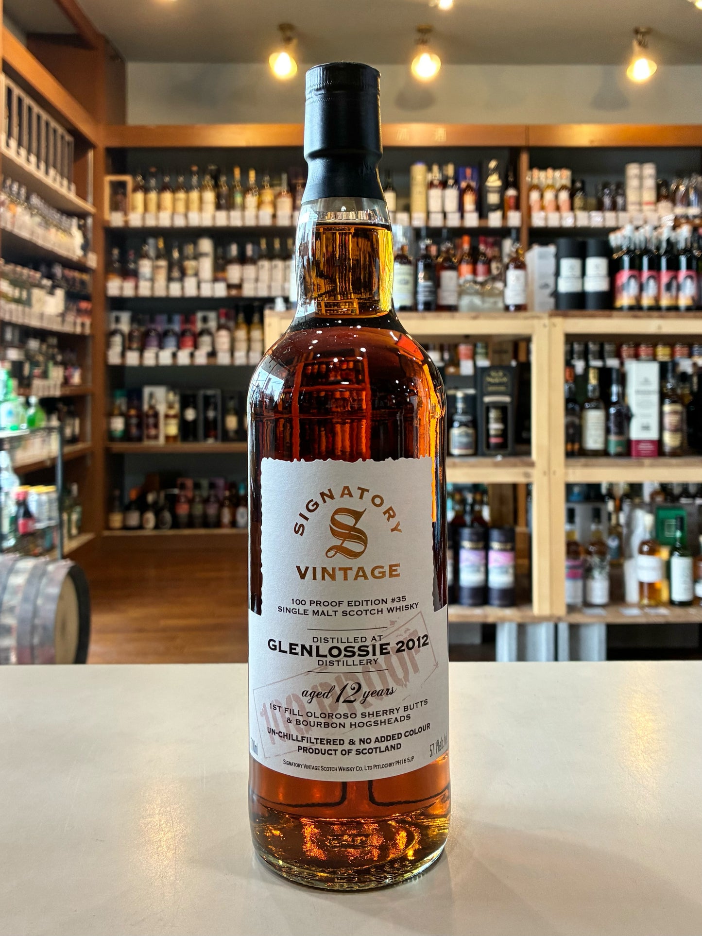 シグナトリー・ヴィンテージ 100プルーフシリーズ グレンロッシー 2012 12年 57.1% SIGNATORY VINTAGE 100PROOF GLENLOSSIE 2012 AGED 12 YEARS
