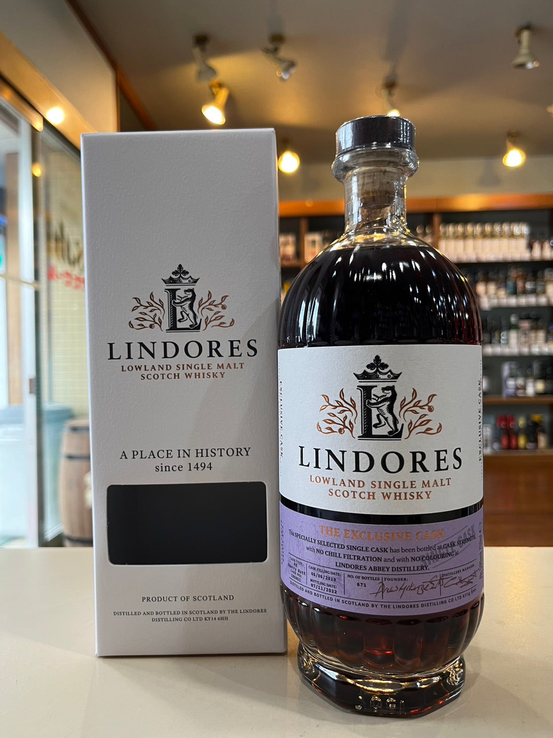 リンドーズ シングルモルト 2019 ペドロヒメネスシェリーバット LINDORES SINGLE MALT 2019 PX Sherry Butt