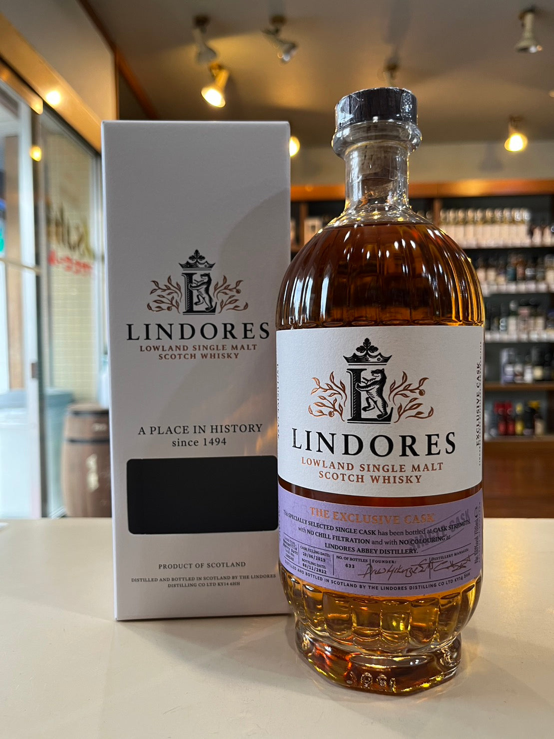 リンドーズ シングルモルト 2019 マンサニージャシェリーバット LINDORES SINGLE MALT 2019 Manzanijja Sherry Butt