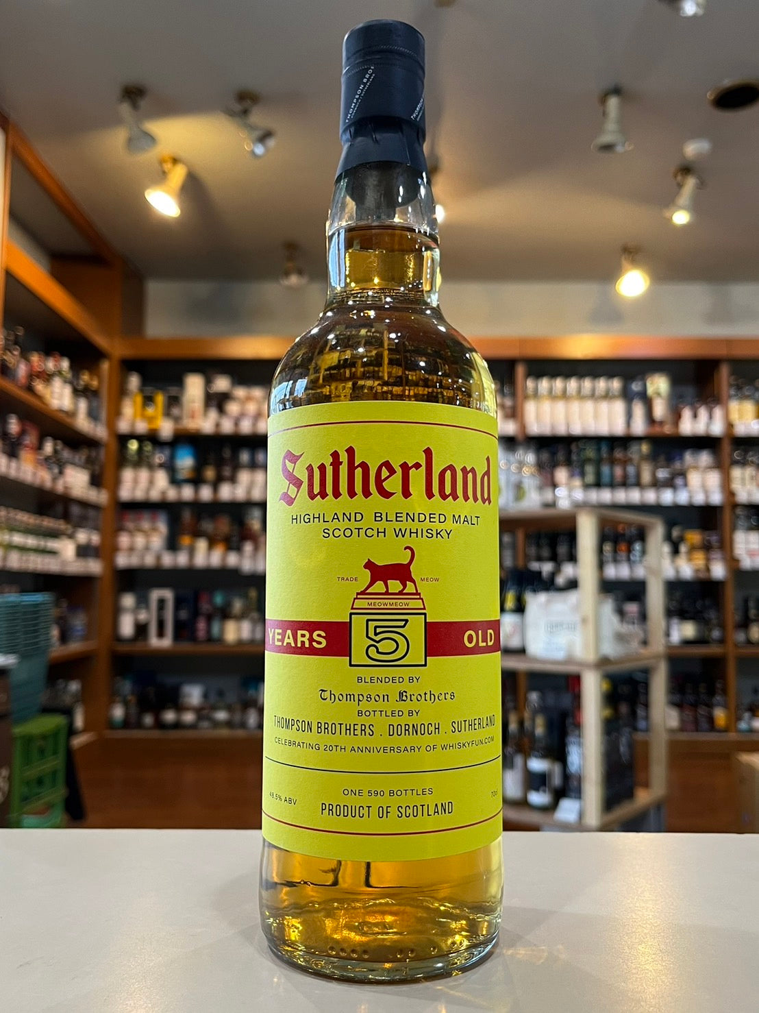 トンプソンブラザーズ サザーランドブレンデッドモルト WHISKYFUN.COM20周年記念ボトル THOMPSON BROTHERS SUTHERLAND BLENDED MALT 20thAnniversary for WHISKYFUN.COM