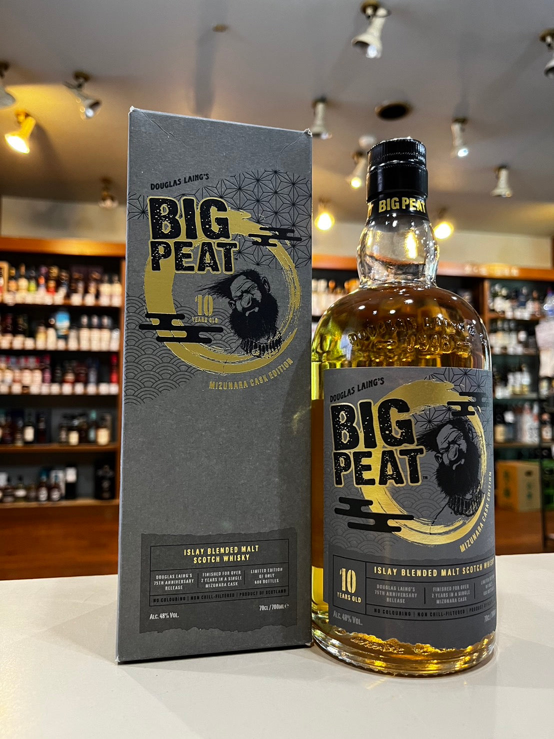 ダグラスレイン75周年限定ビッグピート 10年 ミズナラカスクフィニッシュ BIG PEAT 10 YEARS OLD ISLAY BLENDED MALT SCOTCH WHISKY DOUGLAS LAING’S 75 TH ANNIVERSARY RELEASE FINISHED MIZUNARA CASK LIMITED EDITION