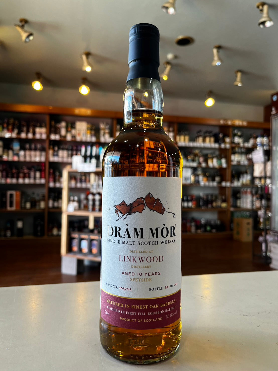 Dràm Mòr LINKWOOD AGED 10 YEARS 1st FILL BOURBON BARREL ドラムモール リンクウッド 2013 10年 1stフィルバーボンホグスヘッド #303762