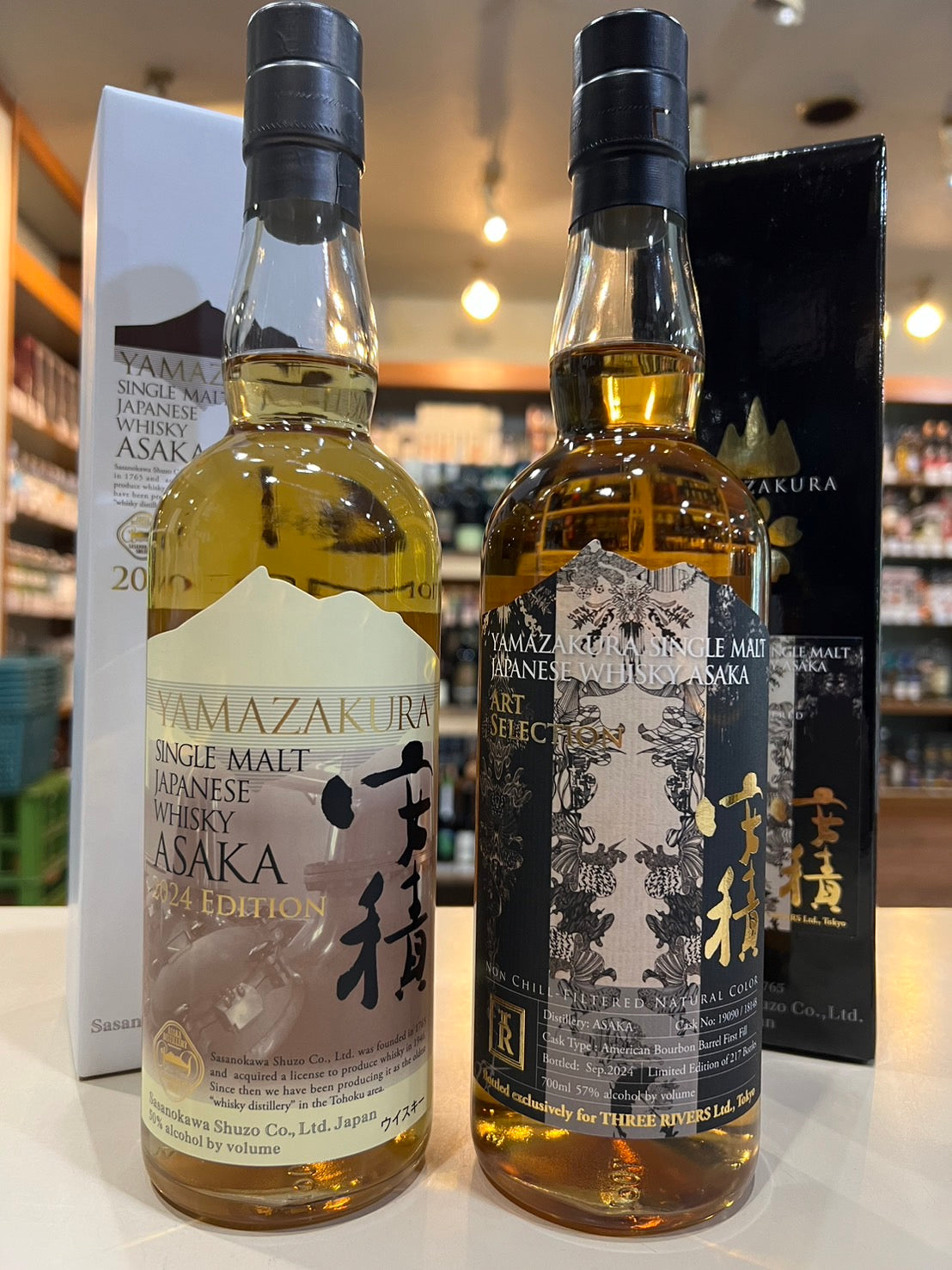 M.T様 専用 安積蒸溜所 飲み比べセット(シングルモルト 安積 2024、安積シングルモルトジャパニーズウイスキー アートセレクション for スリーリバーズ)
