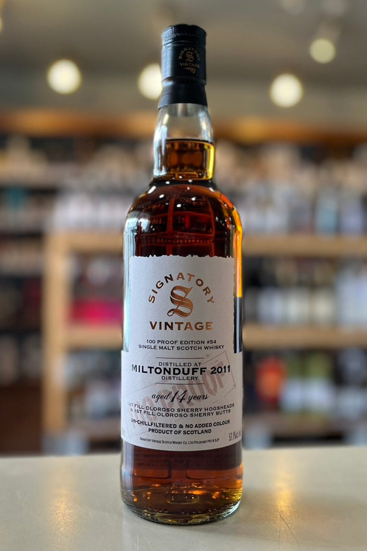 ミルトンダフ2011 14年 シグナトリーヴィンテージ 100プルーフ MILTONDUFF 2011 AGED 14 YEARS SIGNATORY VINTAGE 100 PROOF