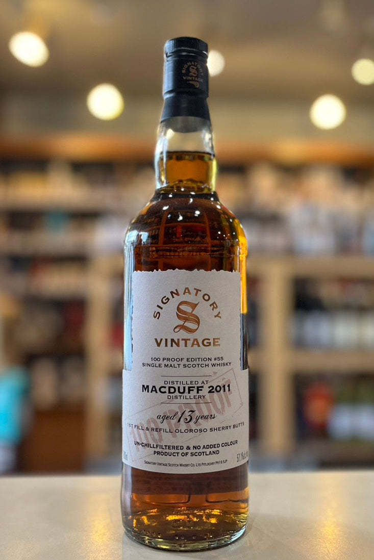 マクダフ2011 13年 シグナトリーヴィンテージ 100プルーフ MACDUFF 2011 AGED 13 YEARS SIGNATORY VINTAGE 100 PROOF #55